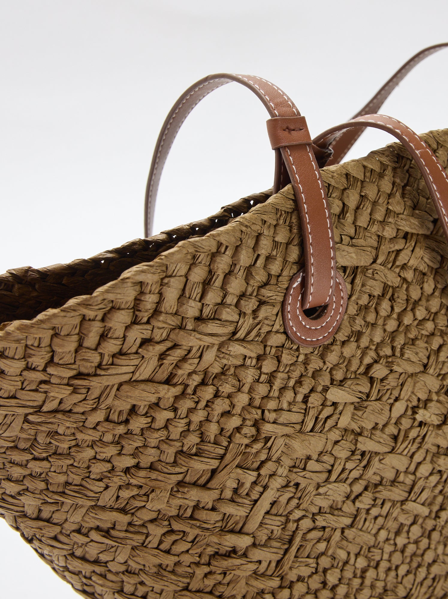 Sac panier avec anses - Kaki