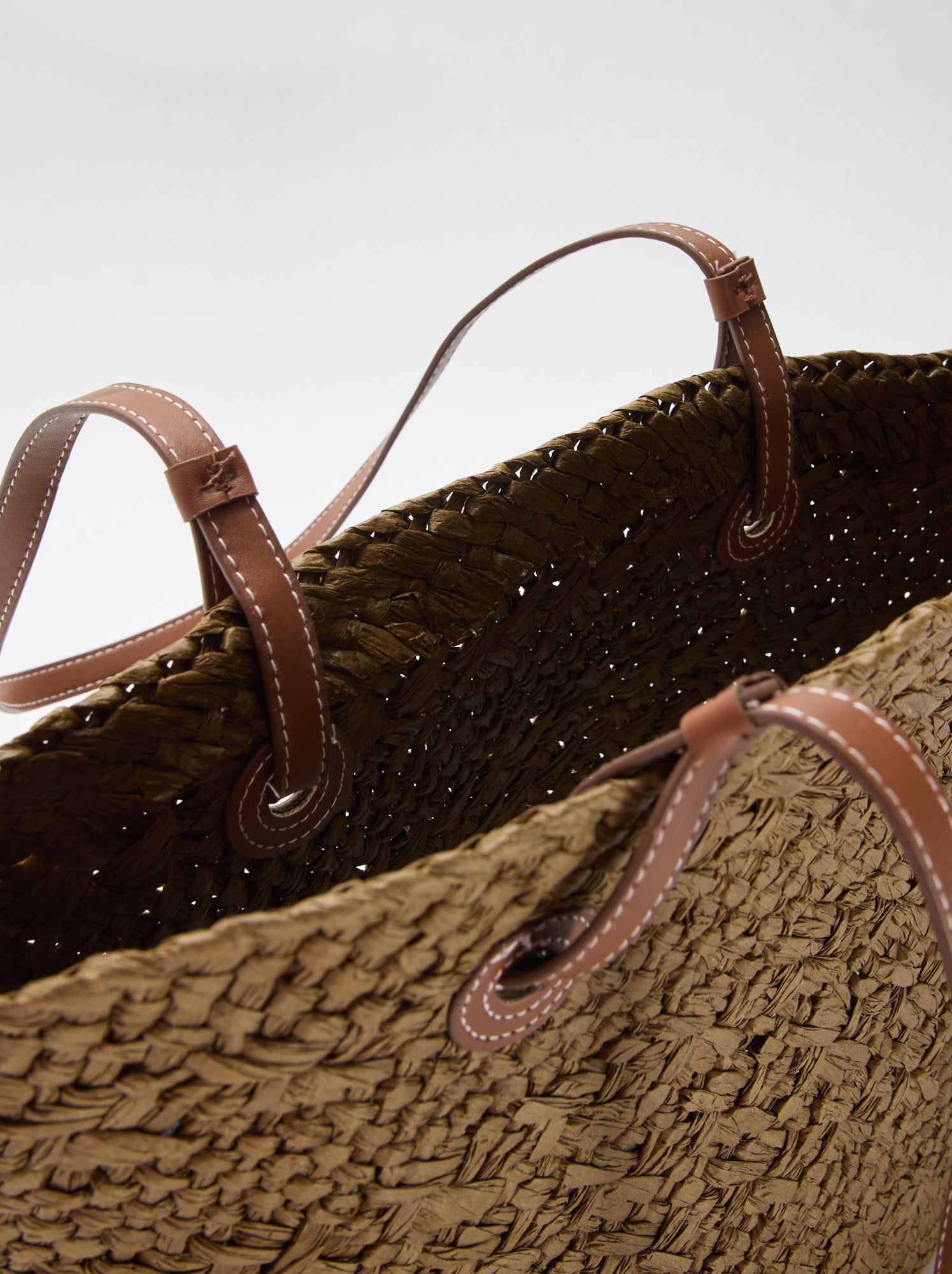 Sac panier avec anses - Kaki