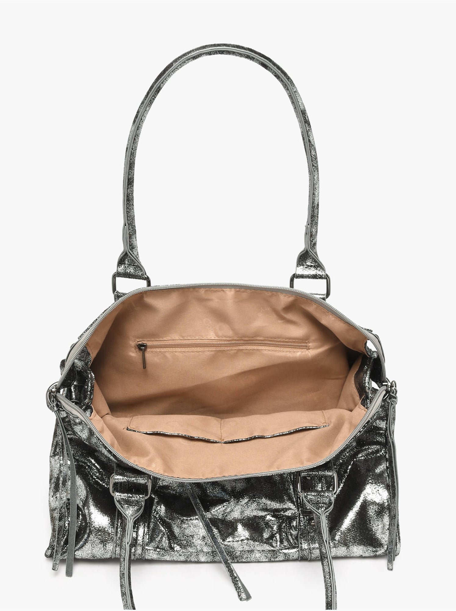 Sac porté épaule a4 format a4 gallantry toile enduite - Argent