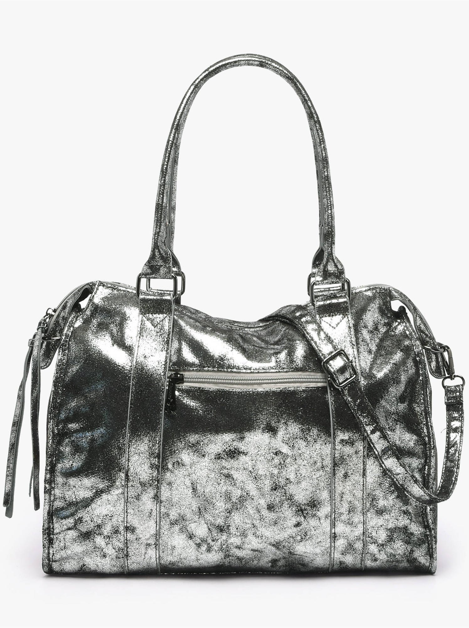 Sac porté épaule a4 format a4 gallantry toile enduite - Argent