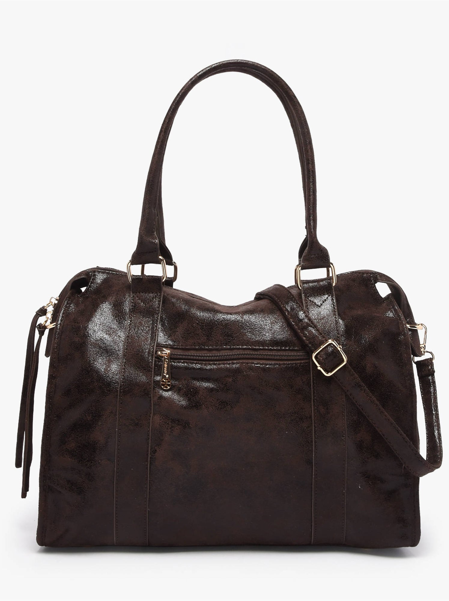 Sac porté épaule a4 format a4 gallantry toile enduite - Marron caramel
