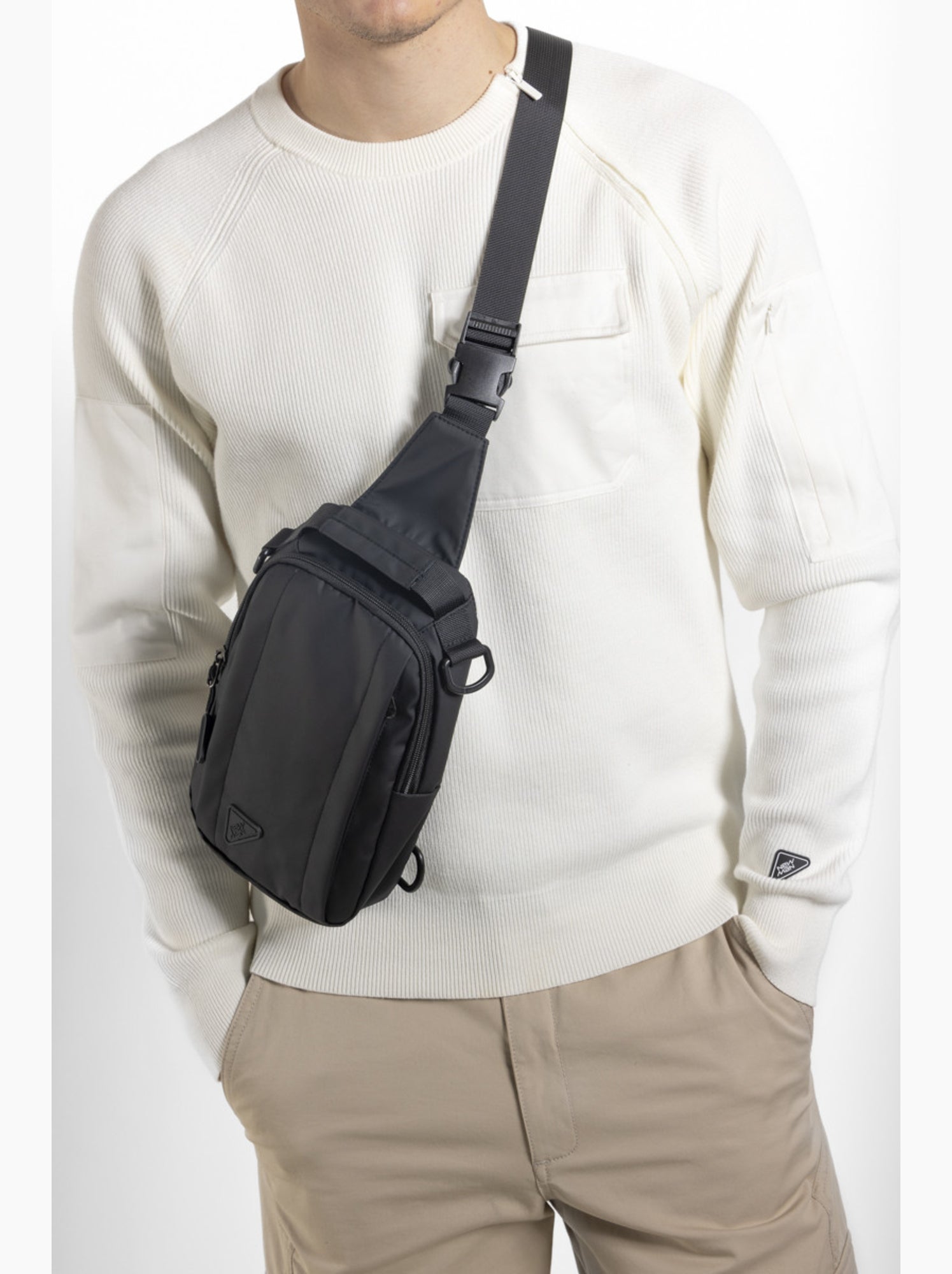 Sacoche 48h ajustable   - new man - Noir
