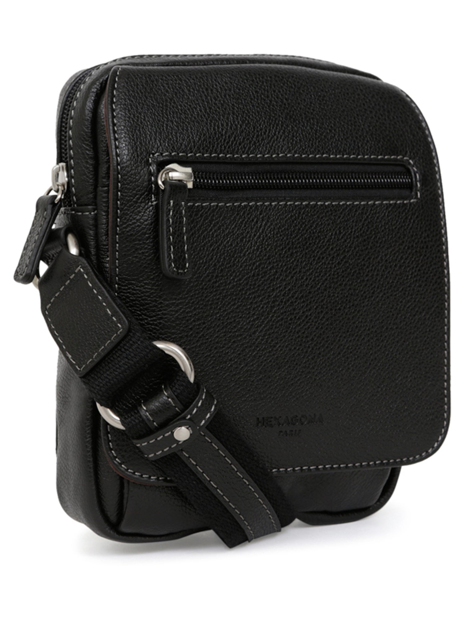 Sacoche  Cuir CONFORT - Noir