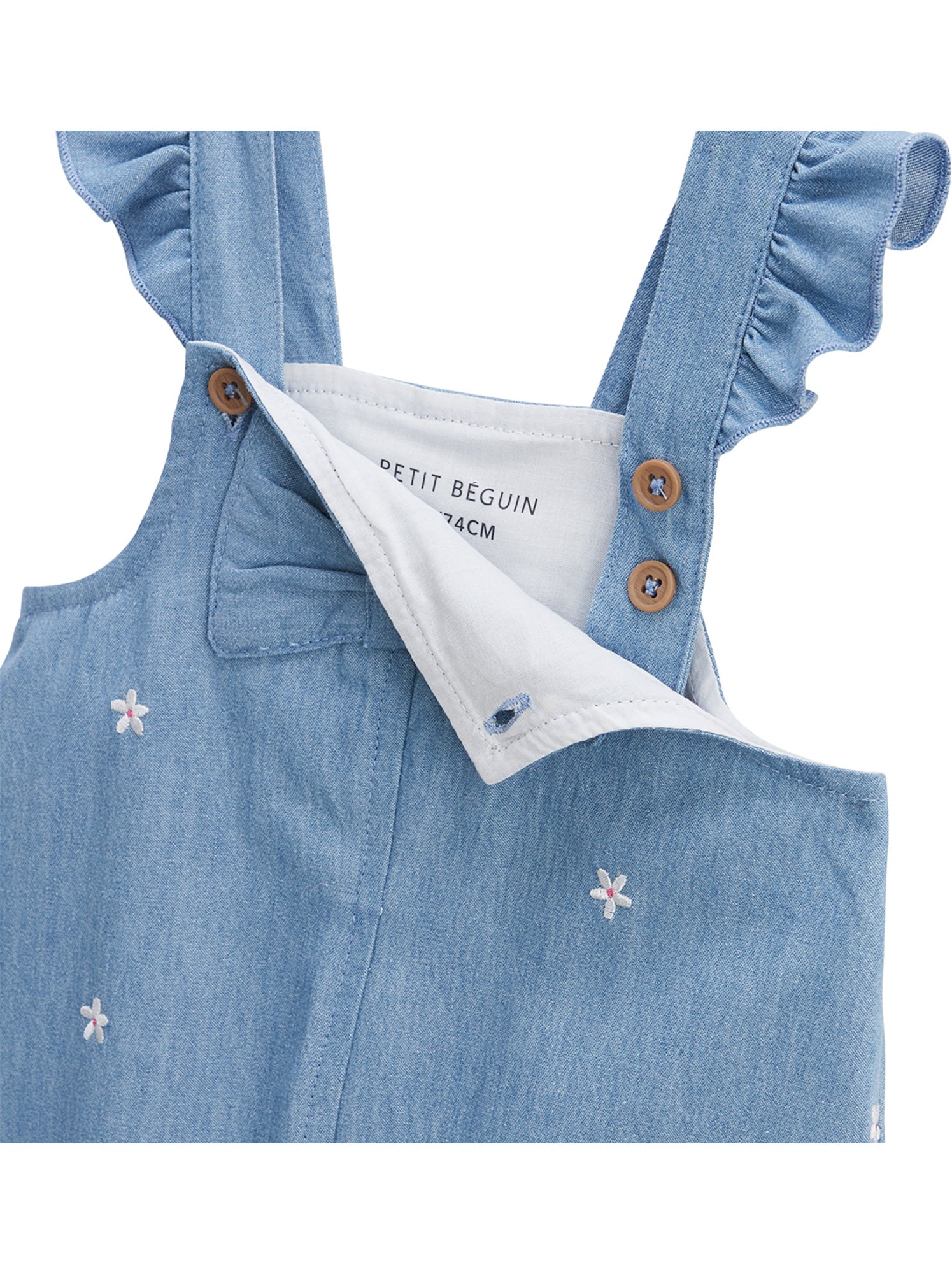 Salopette bébé en chambray ciao milano - Bleu