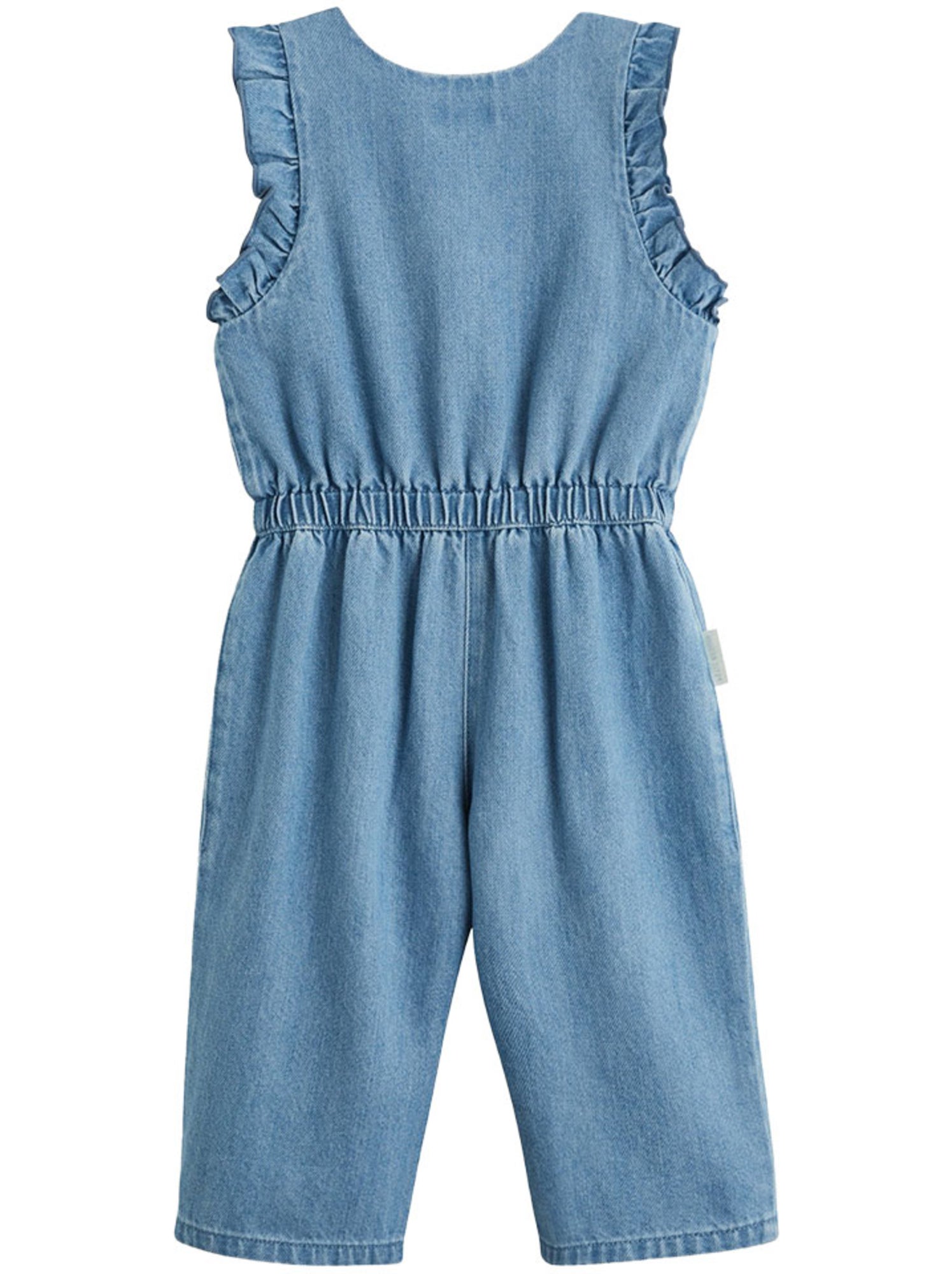 Salopette bébé en jean cléo - Bleu