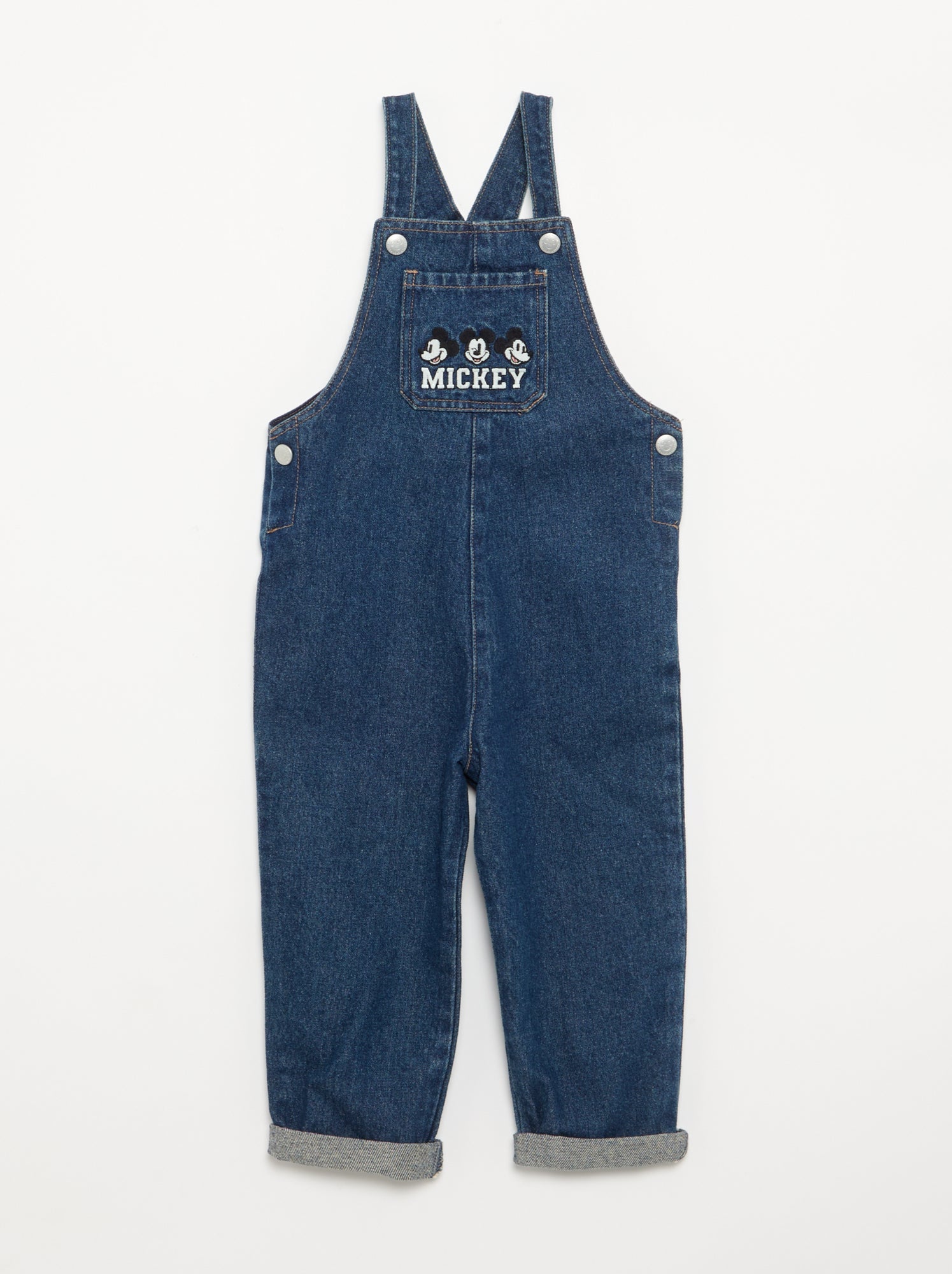 Salopette 'Disney' 'Mickey' en jean - Bleu