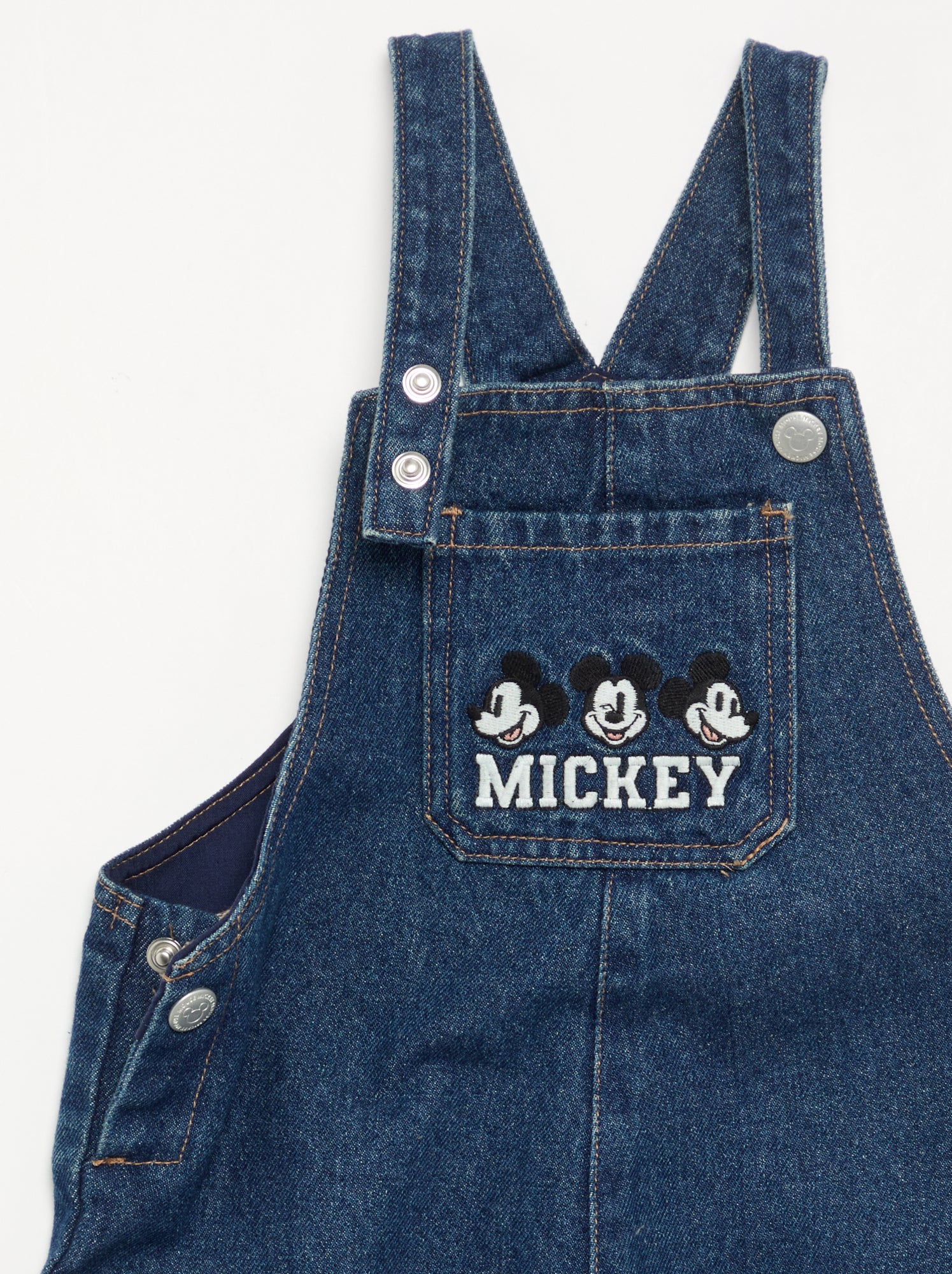 Salopette 'Disney' 'Mickey' en jean - Bleu