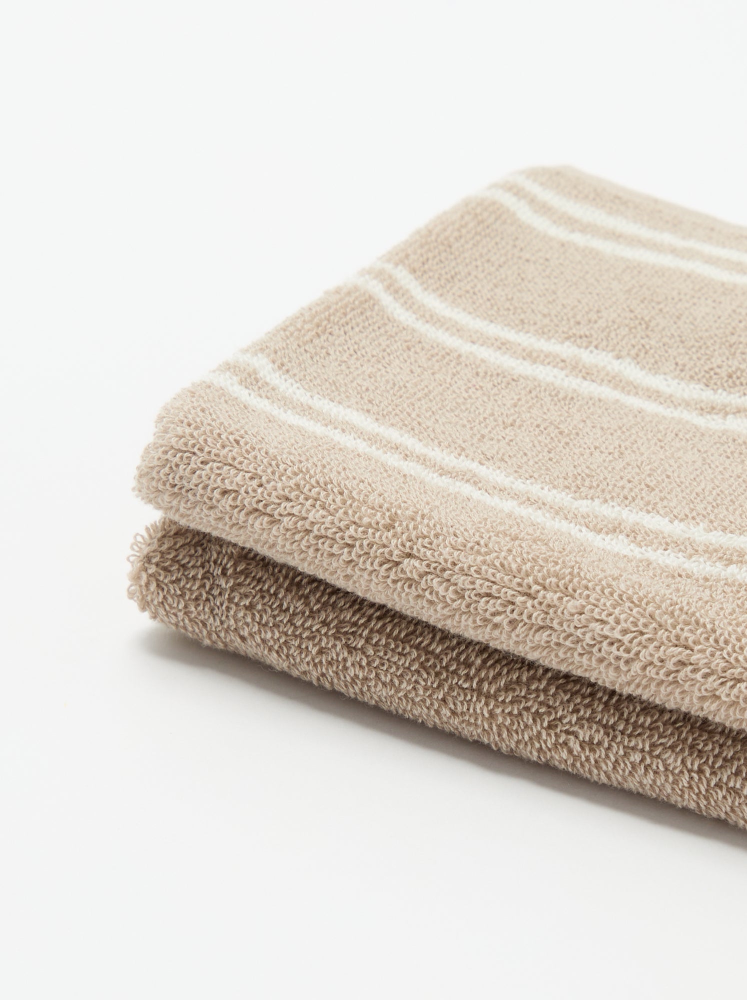 Serviette de bain - 30 x 50 cm - Beige