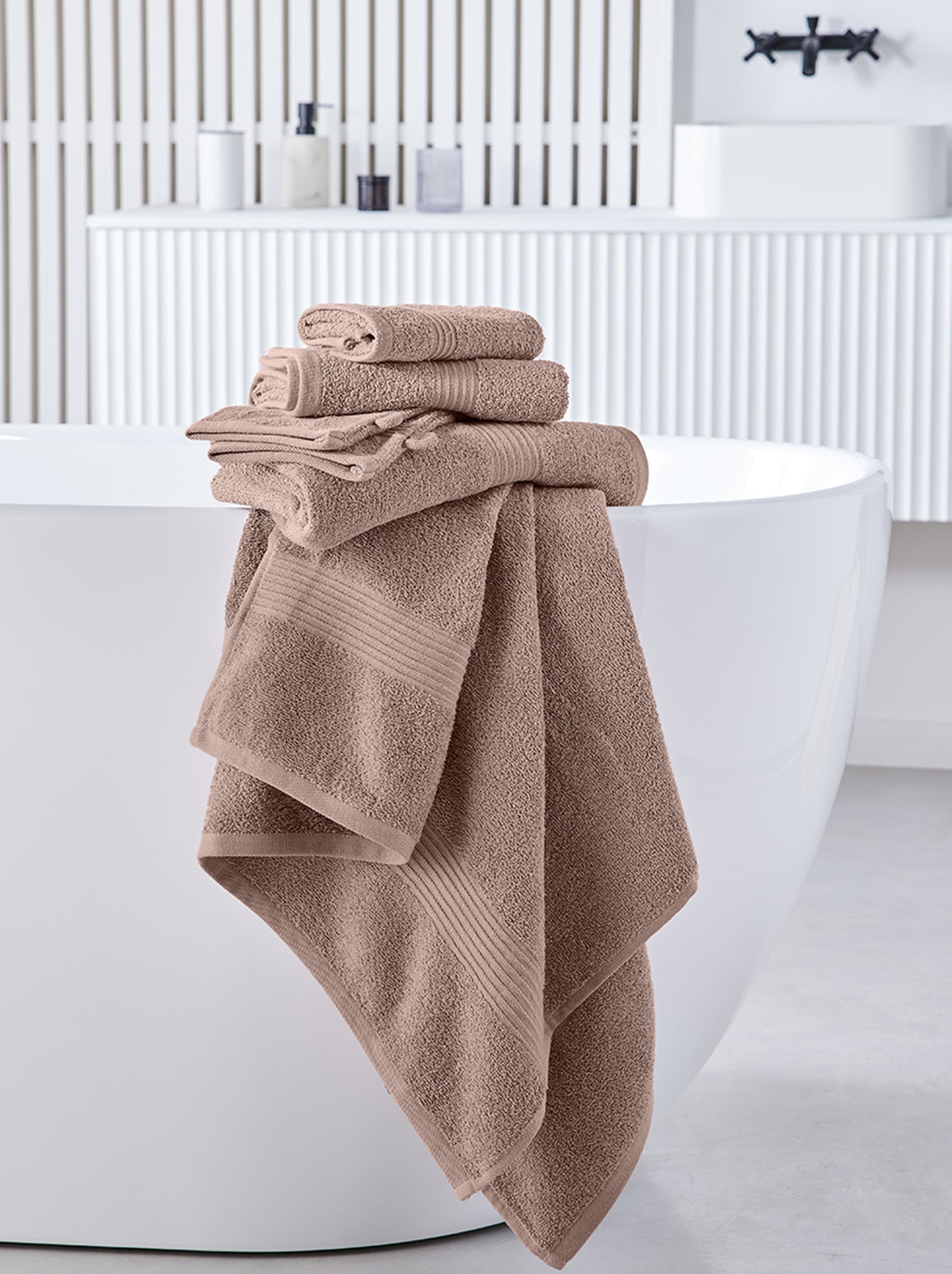 Serviette de bain 50 x 90 cm - rose