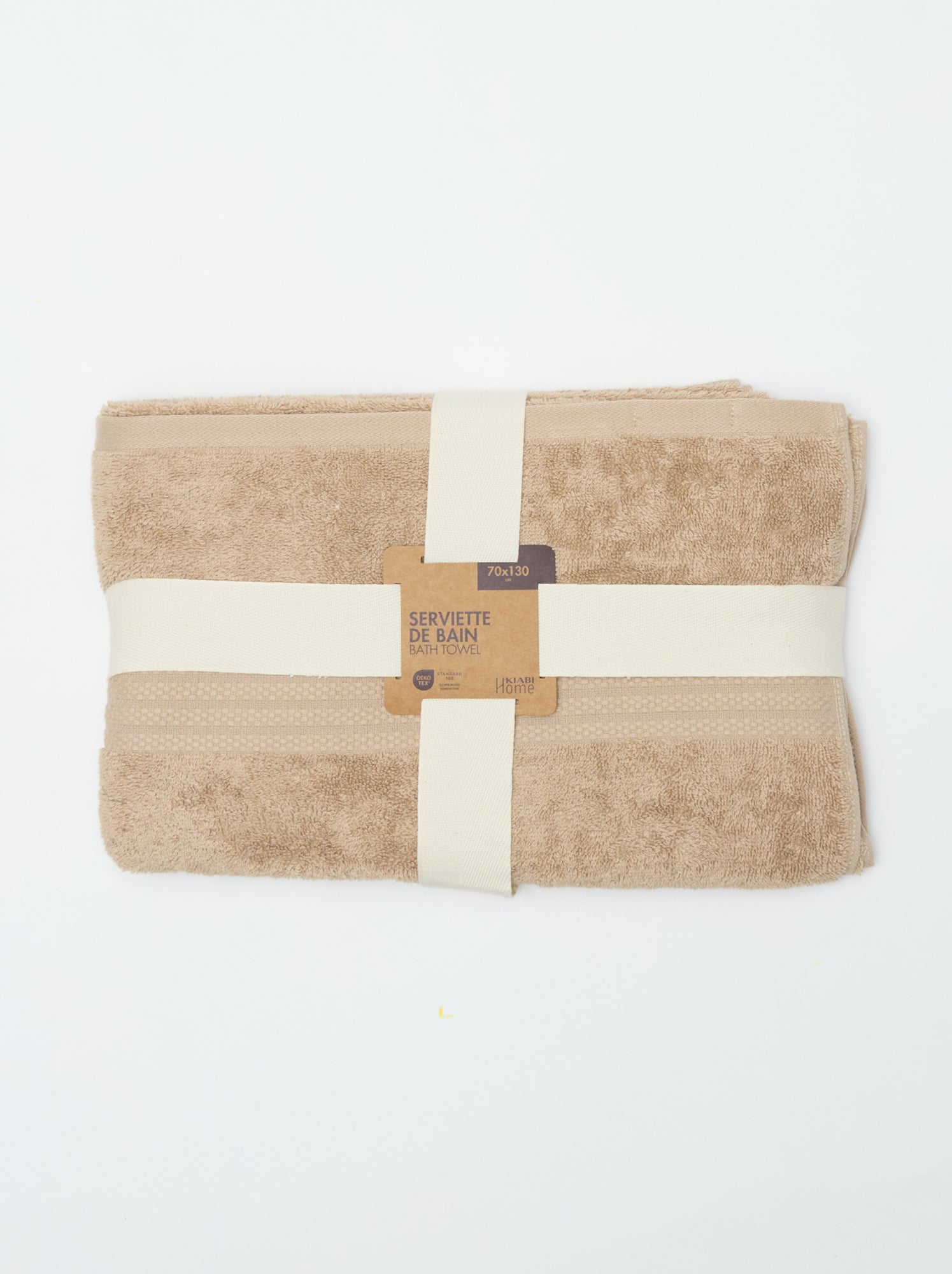Serviette de bain 70 x 130 cm - Beige