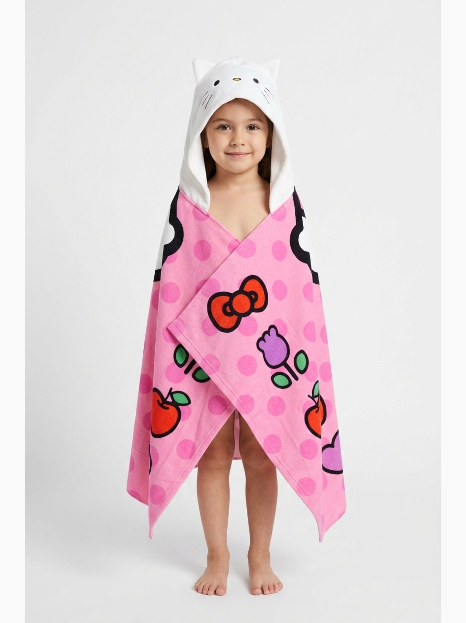 Serviette de Plage Hello Kitty | Licence Officielle - Rose