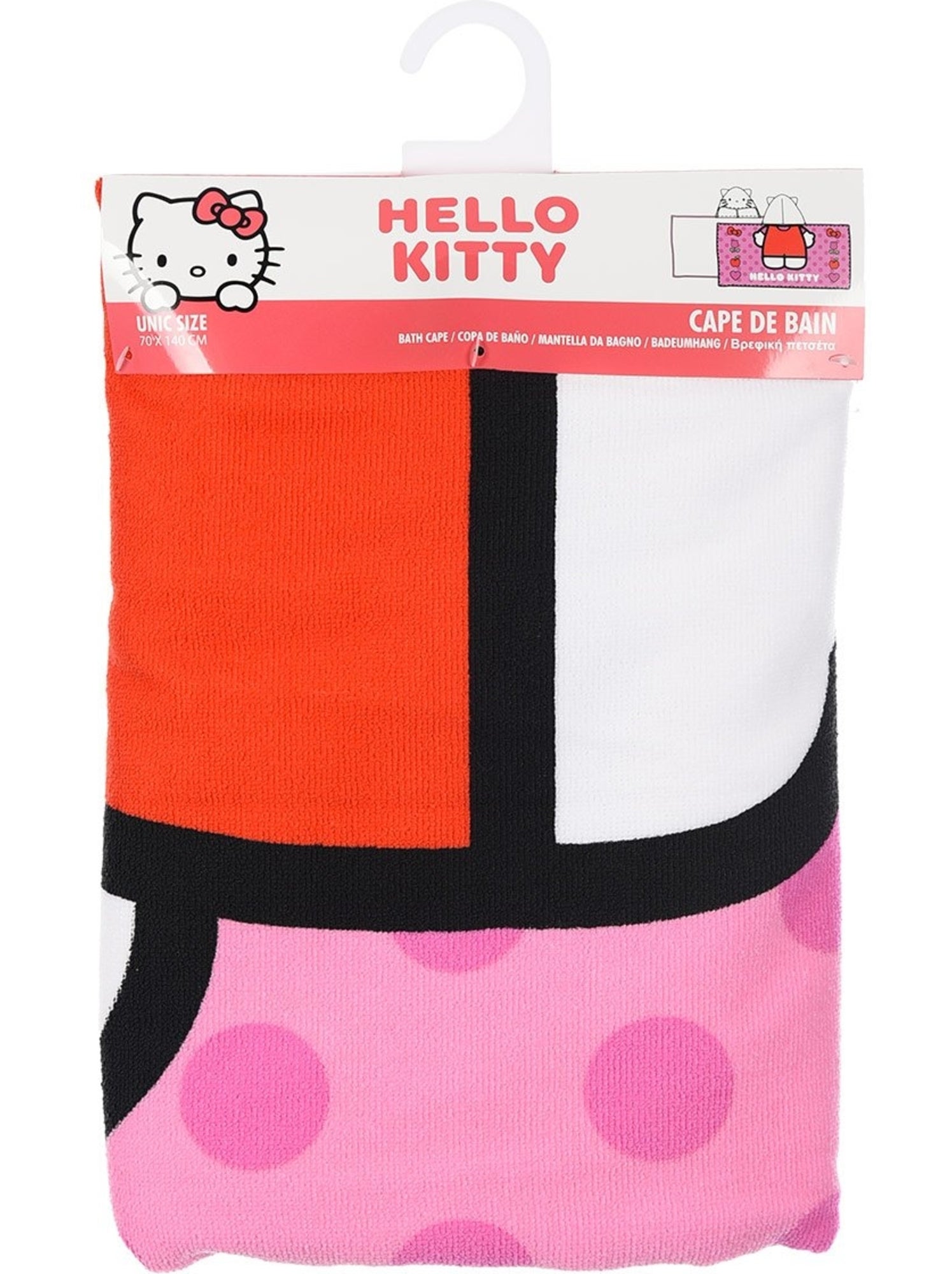 Serviette de Plage Hello Kitty | Licence Officielle - Rose