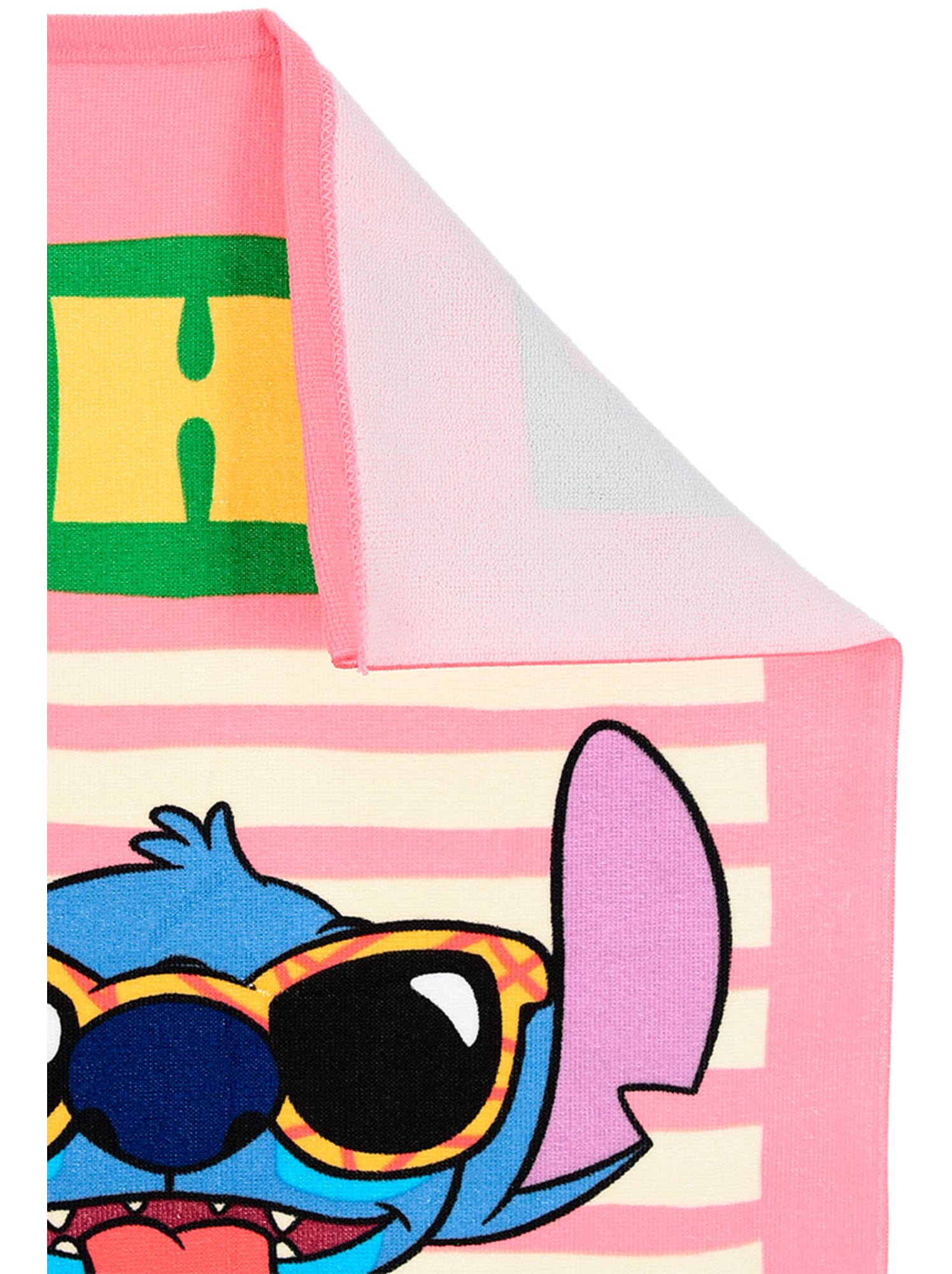 Serviette de plage lilo & stitch   | licence officielle - Rose