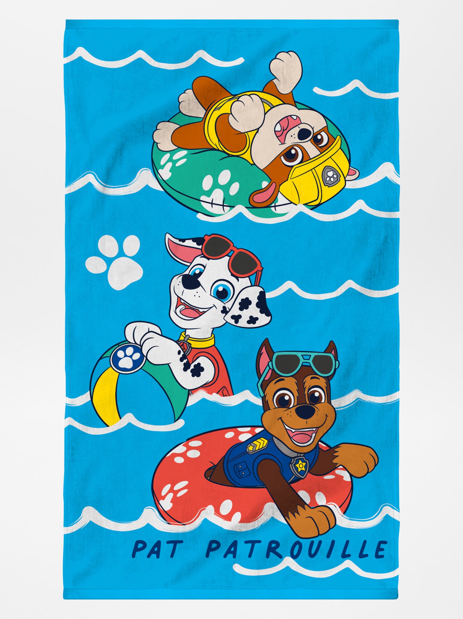 Serviette de plage 'Pat Patrouille' - Bleu