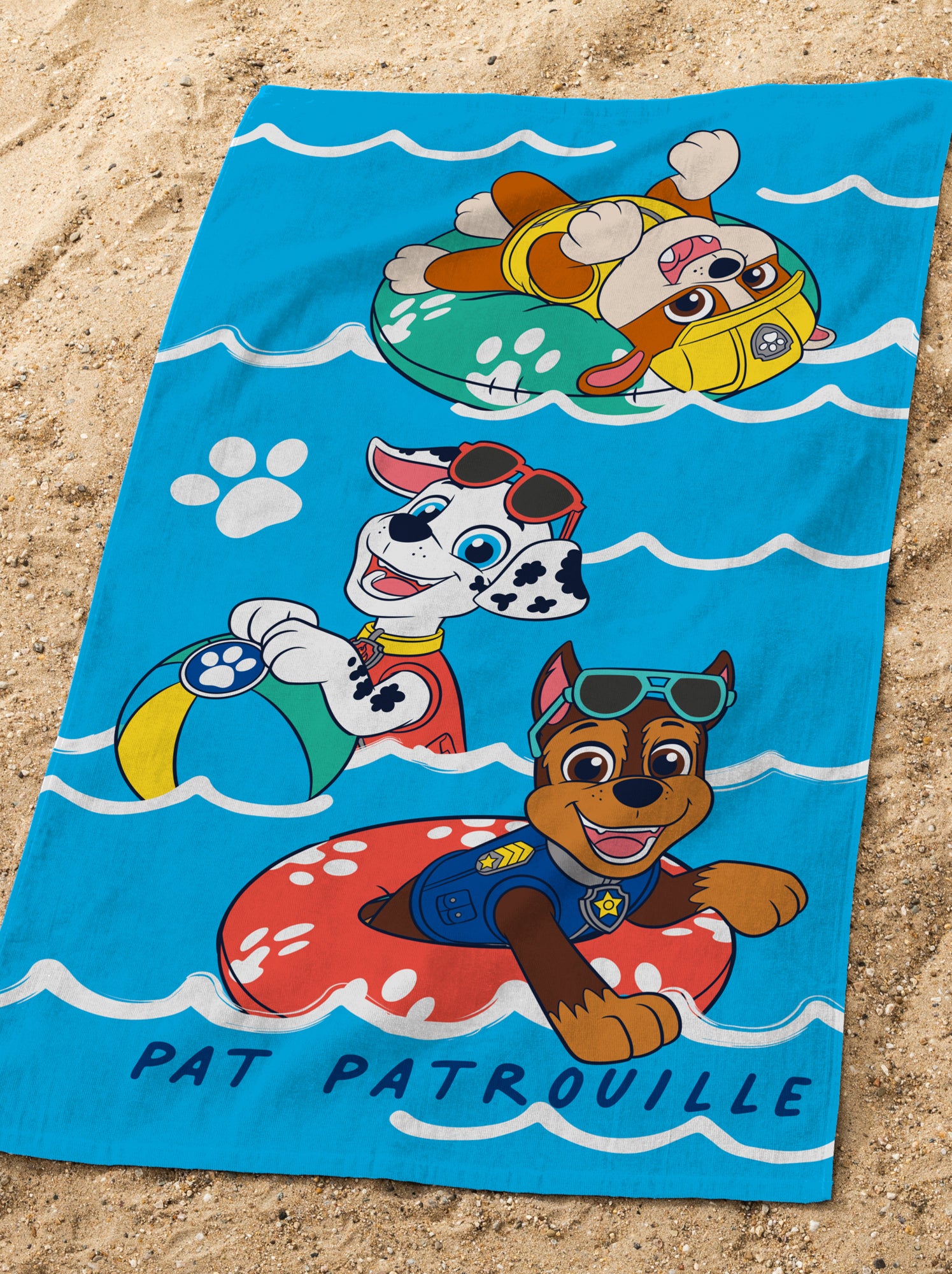 Serviette de plage 'Pat Patrouille' - Bleu
