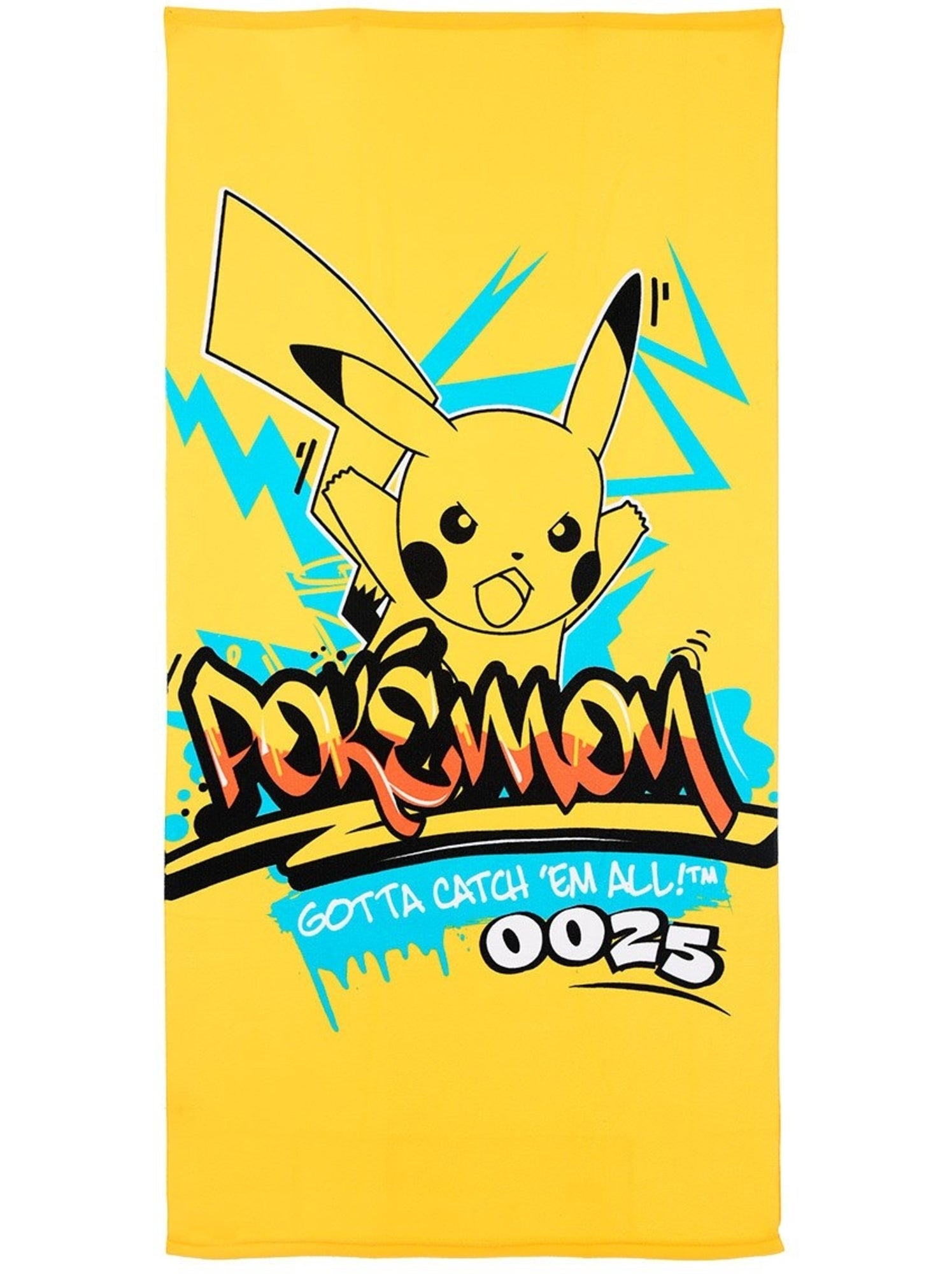 Serviette de Plage Pokemon| Licence Officielle - Jaune