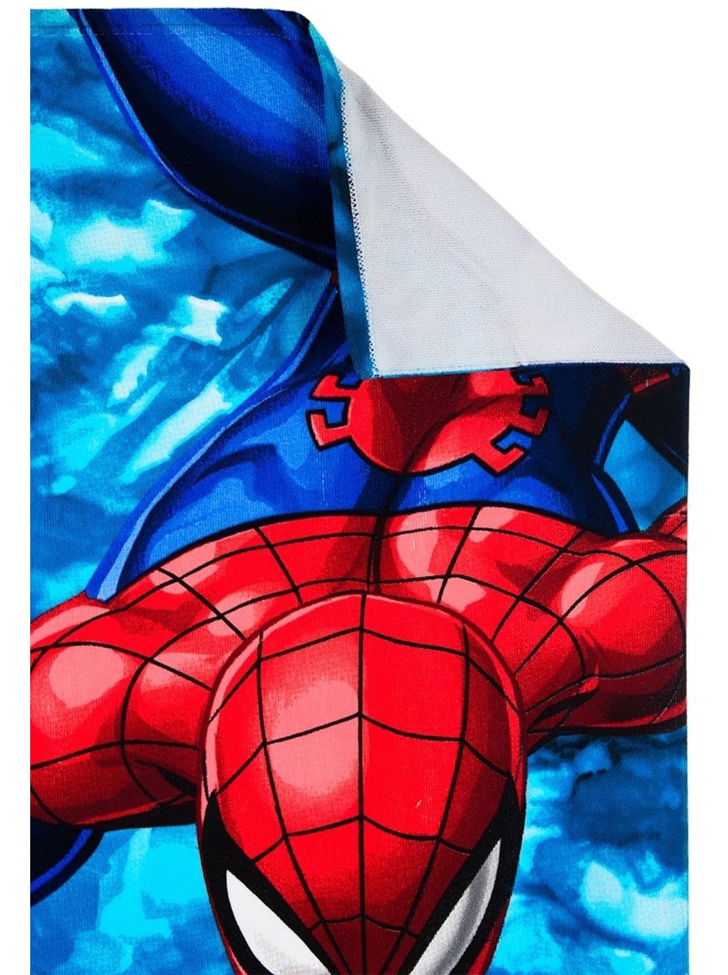 Serviette de plage spiderman| licence officielle - Bleu turquoise