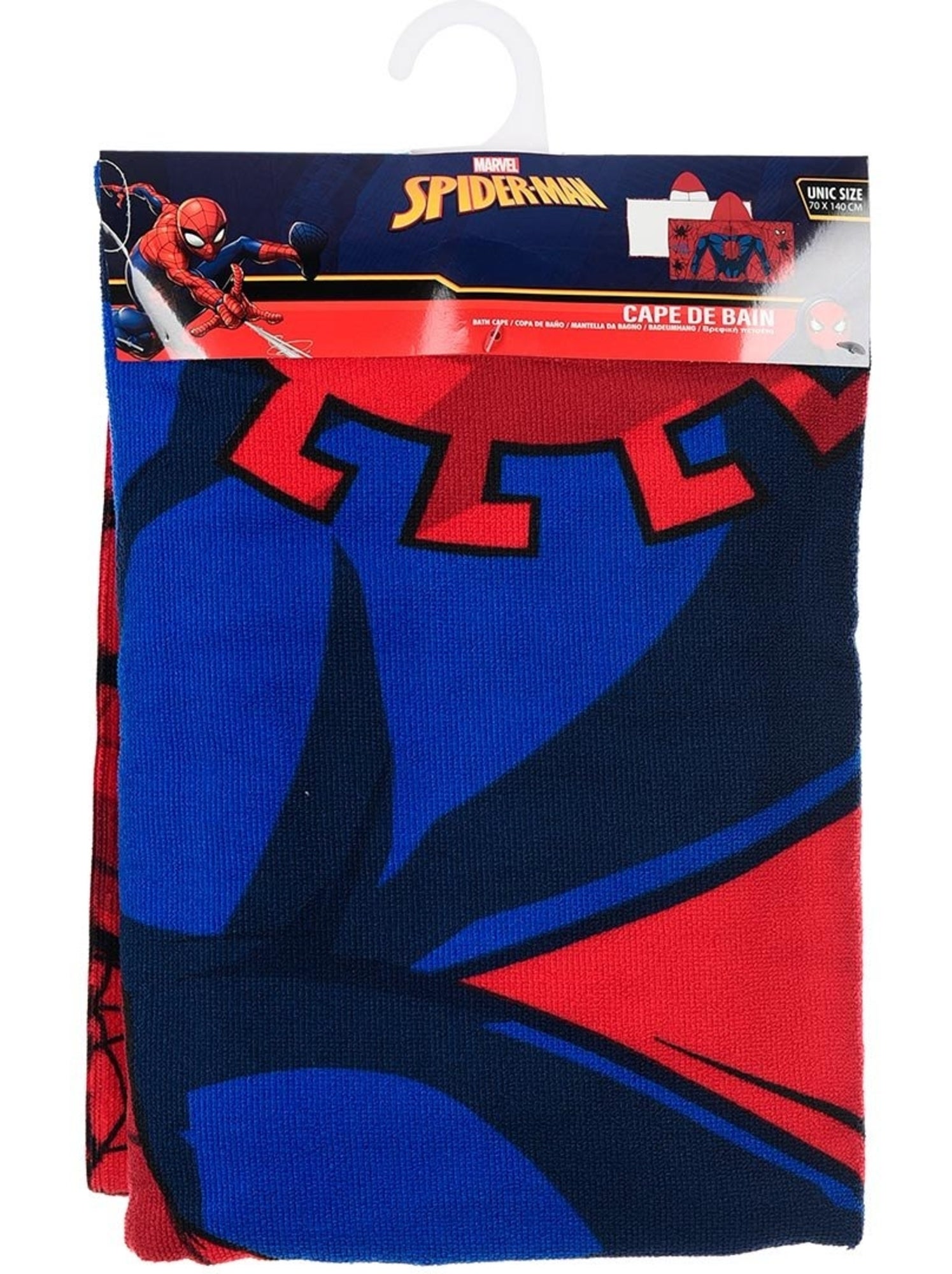 Serviette de plage spiderman| licence officielle - Rouge
