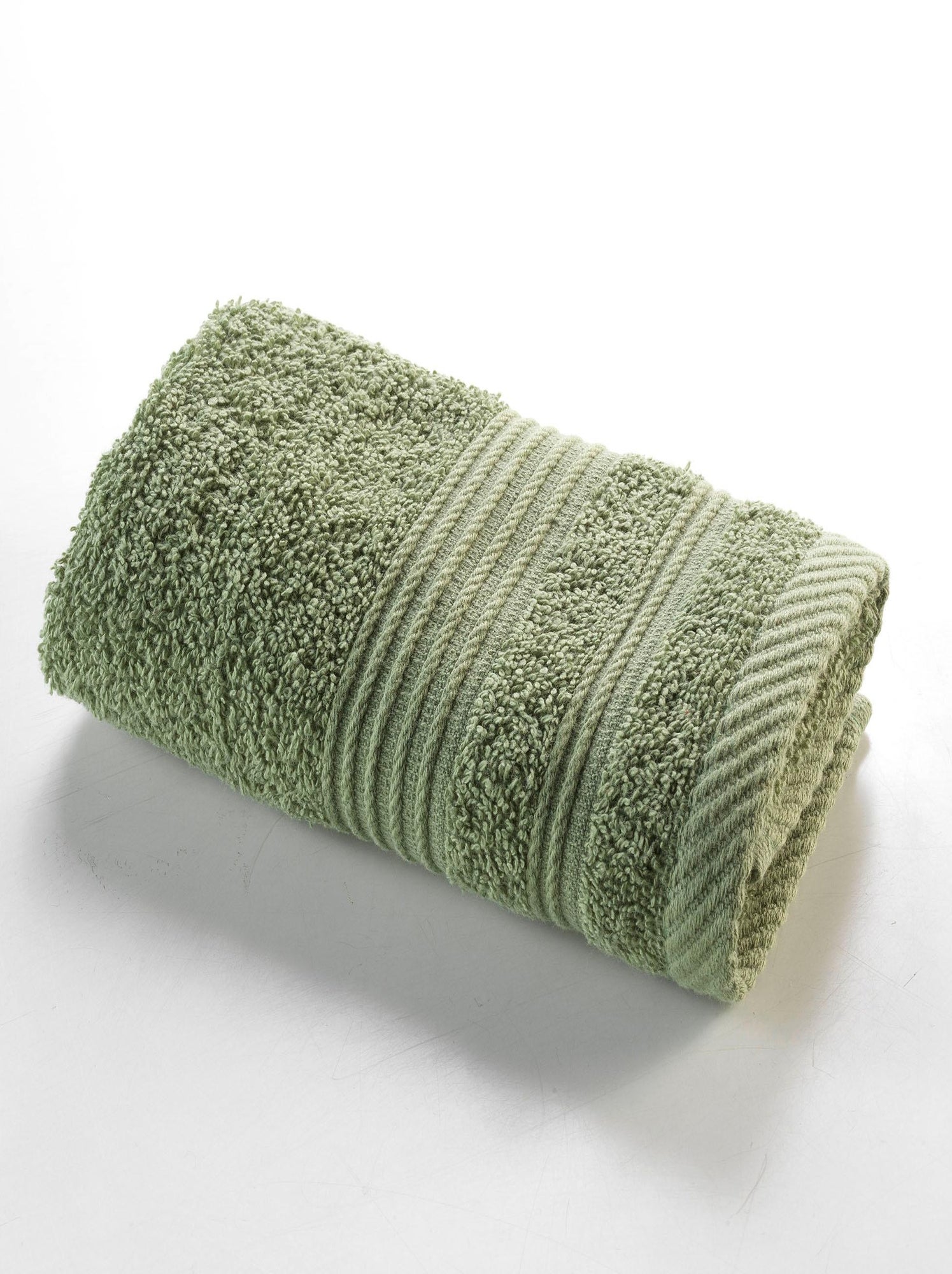 Serviette de toilette en coton tendresse - Kaki