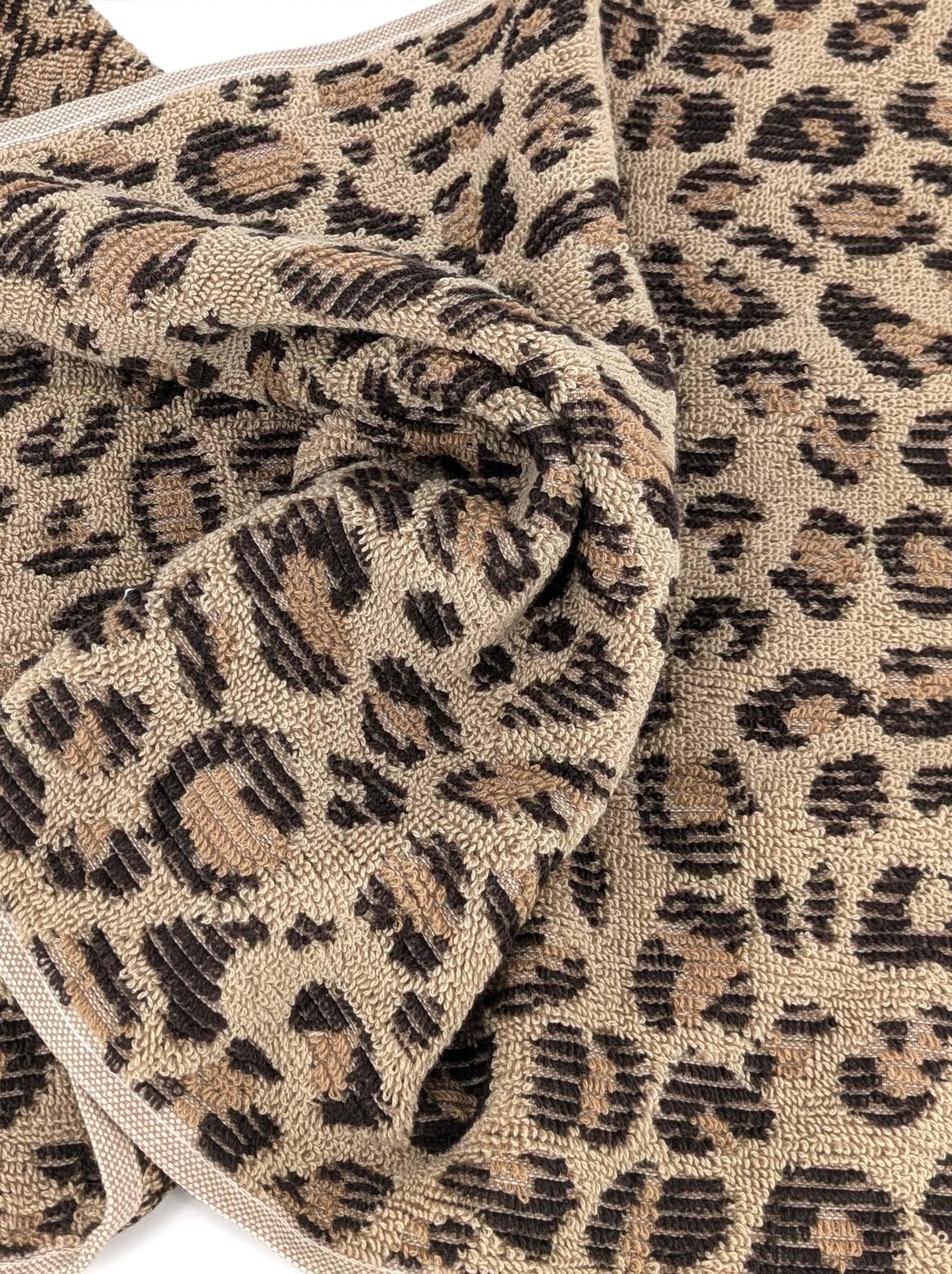 Serviette de toilette LEOPARD - Beige