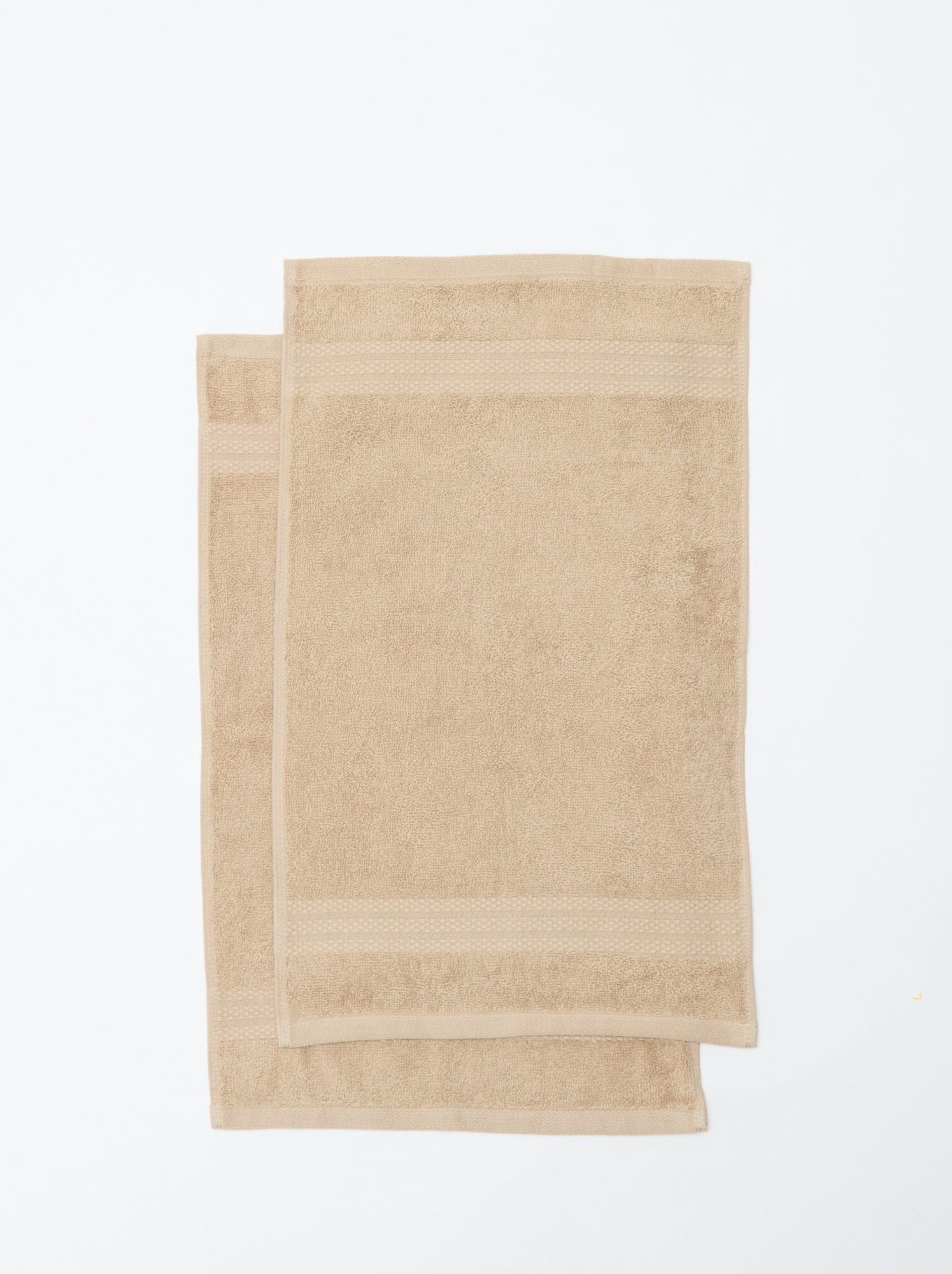 Serviettes invités 30 x 50 cm - Beige