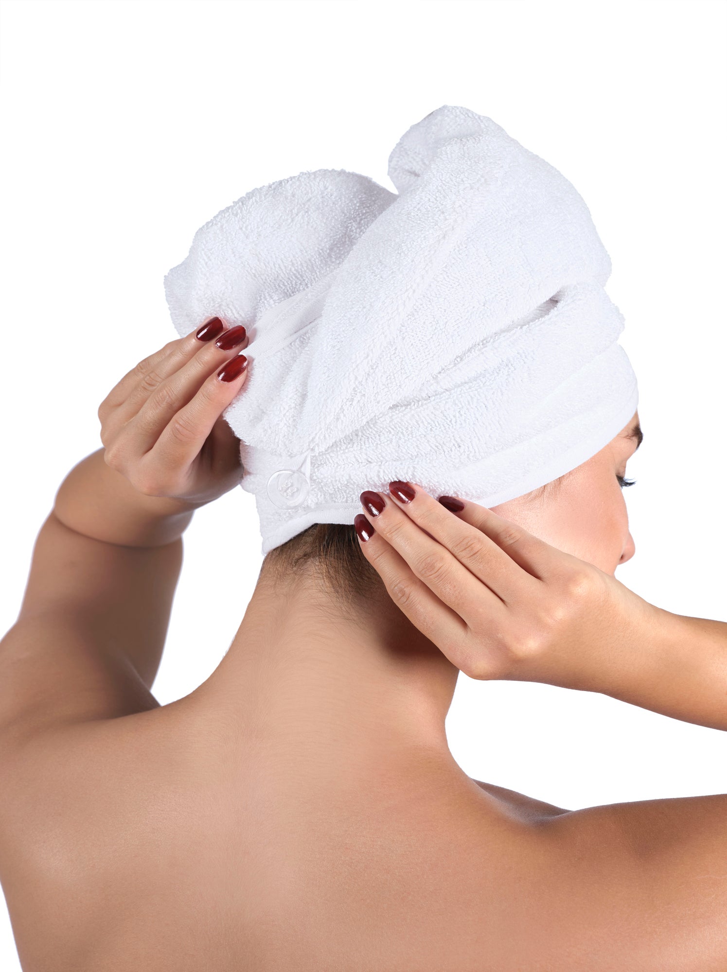 Set Paréo et serviette à cheveux - Blanc