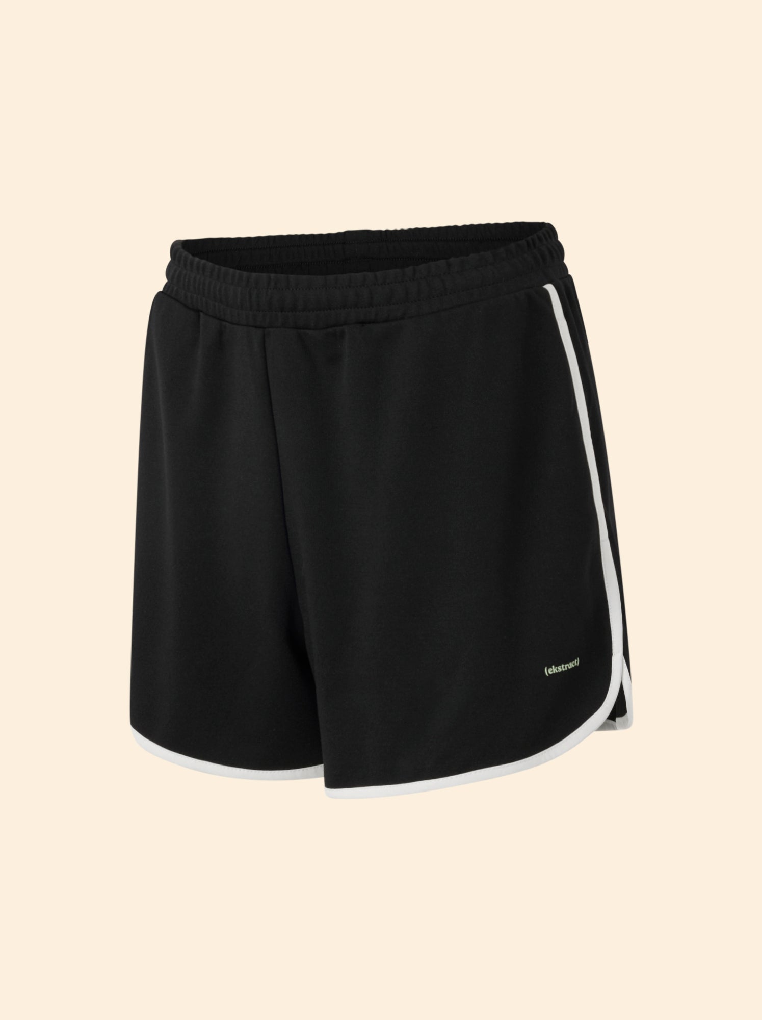 Short à bords contrastés - (ekstract) - Noir