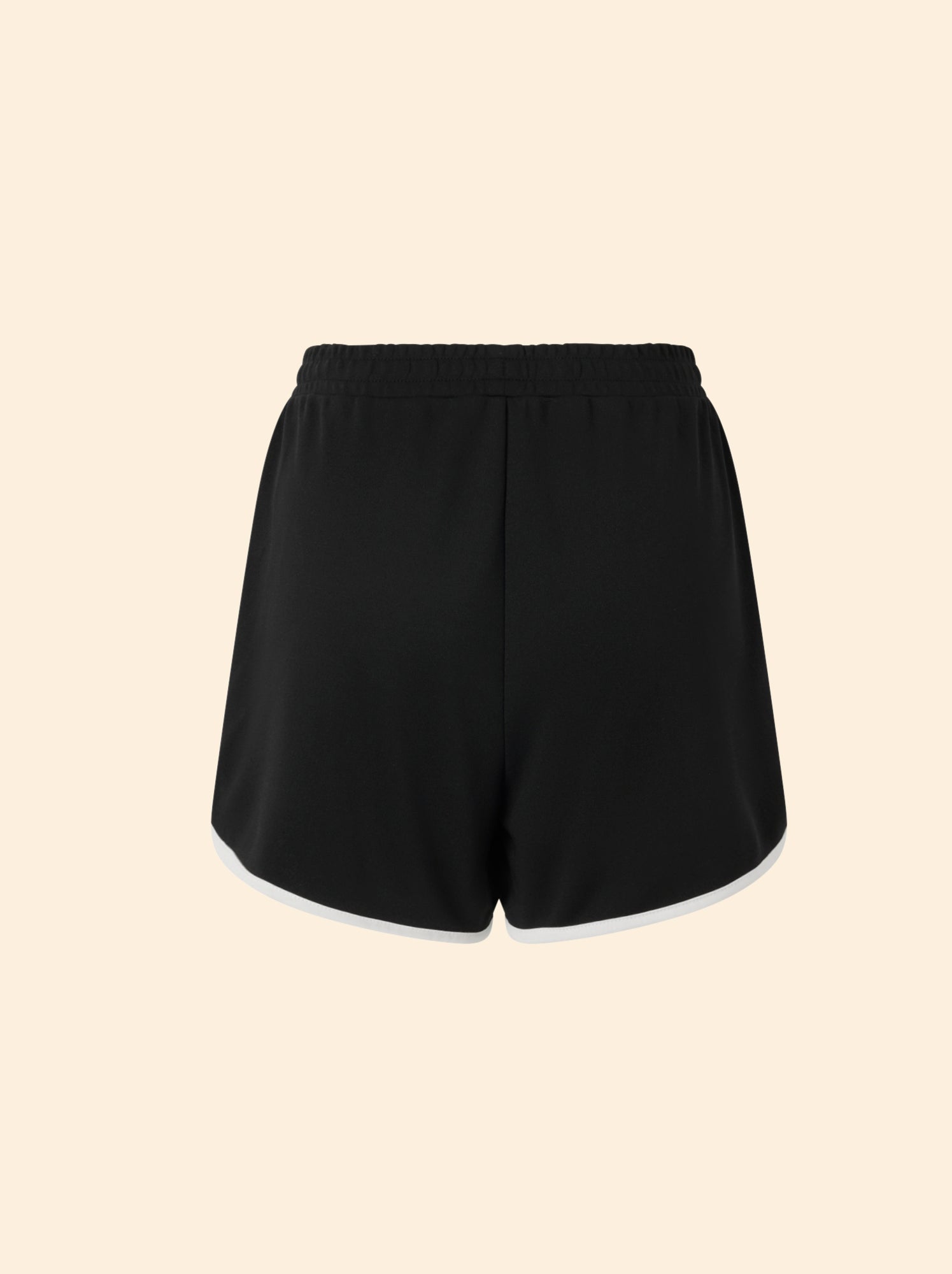 Short à bords contrastés - (ekstract) - Noir