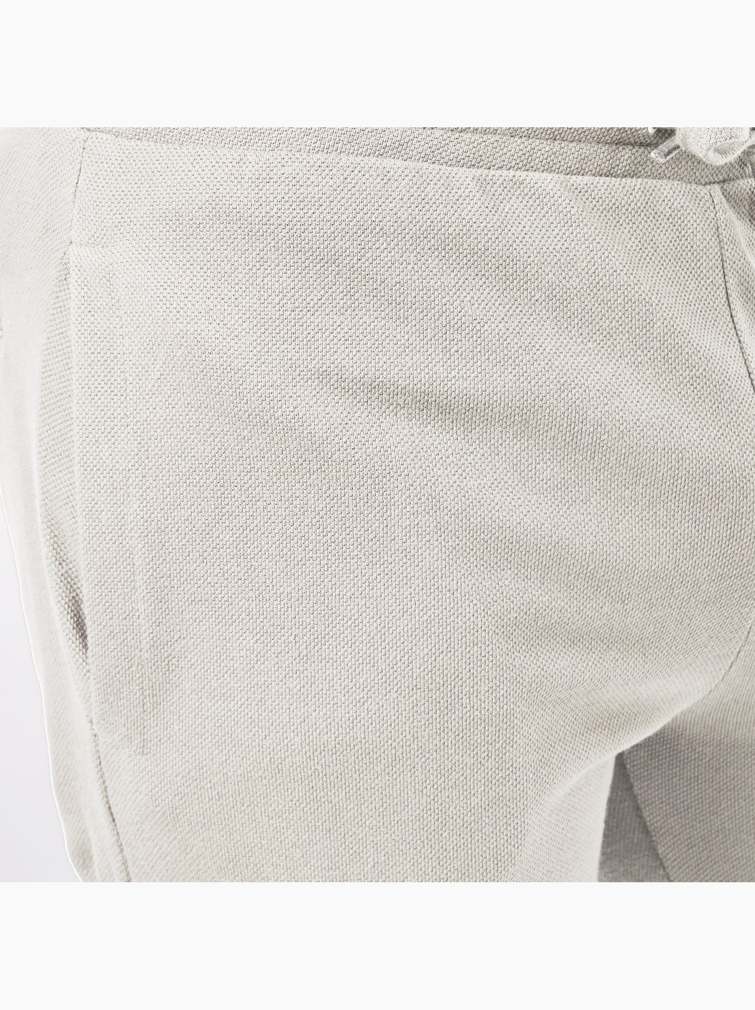 Short cargo en maille piquée uni - Ecru