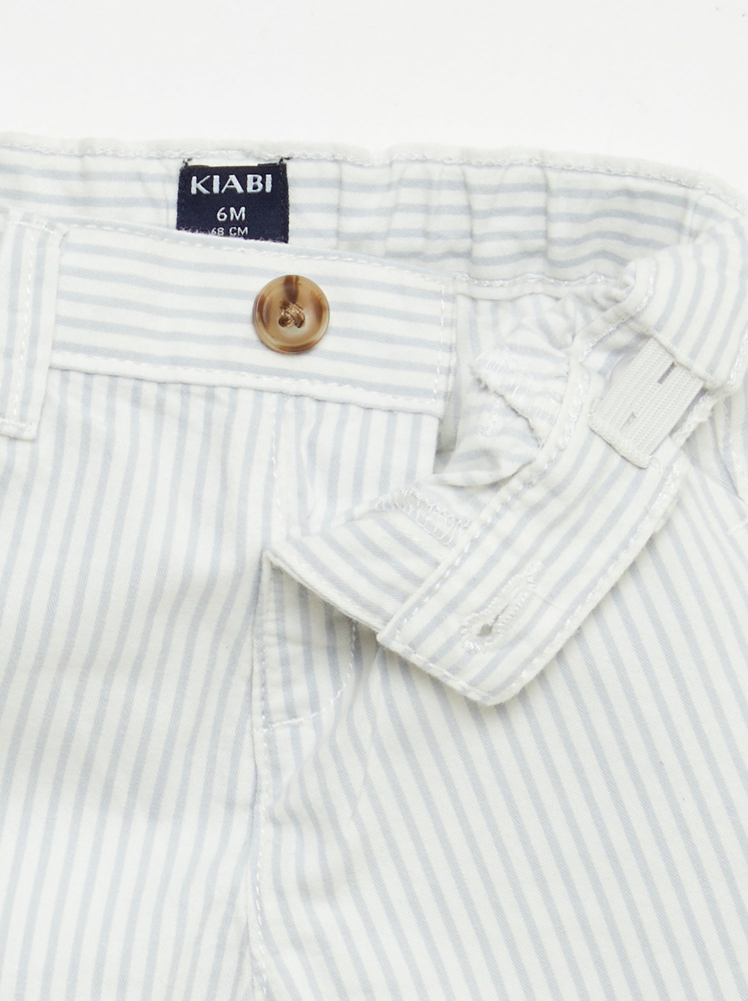 Short chino avec taille ajustable - Blanc