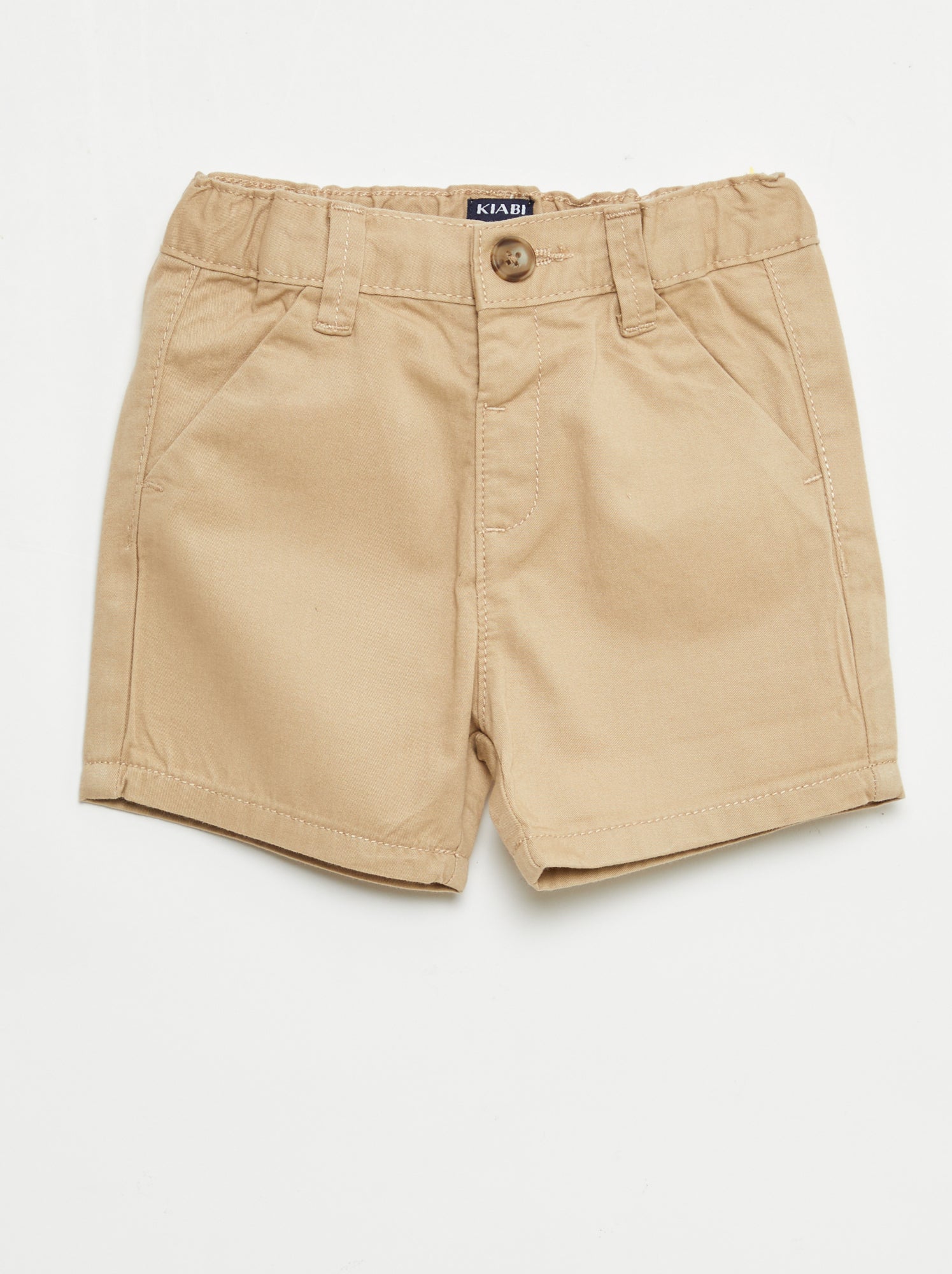 Short chino avec taille ajustable - Marron /Marron moyen
