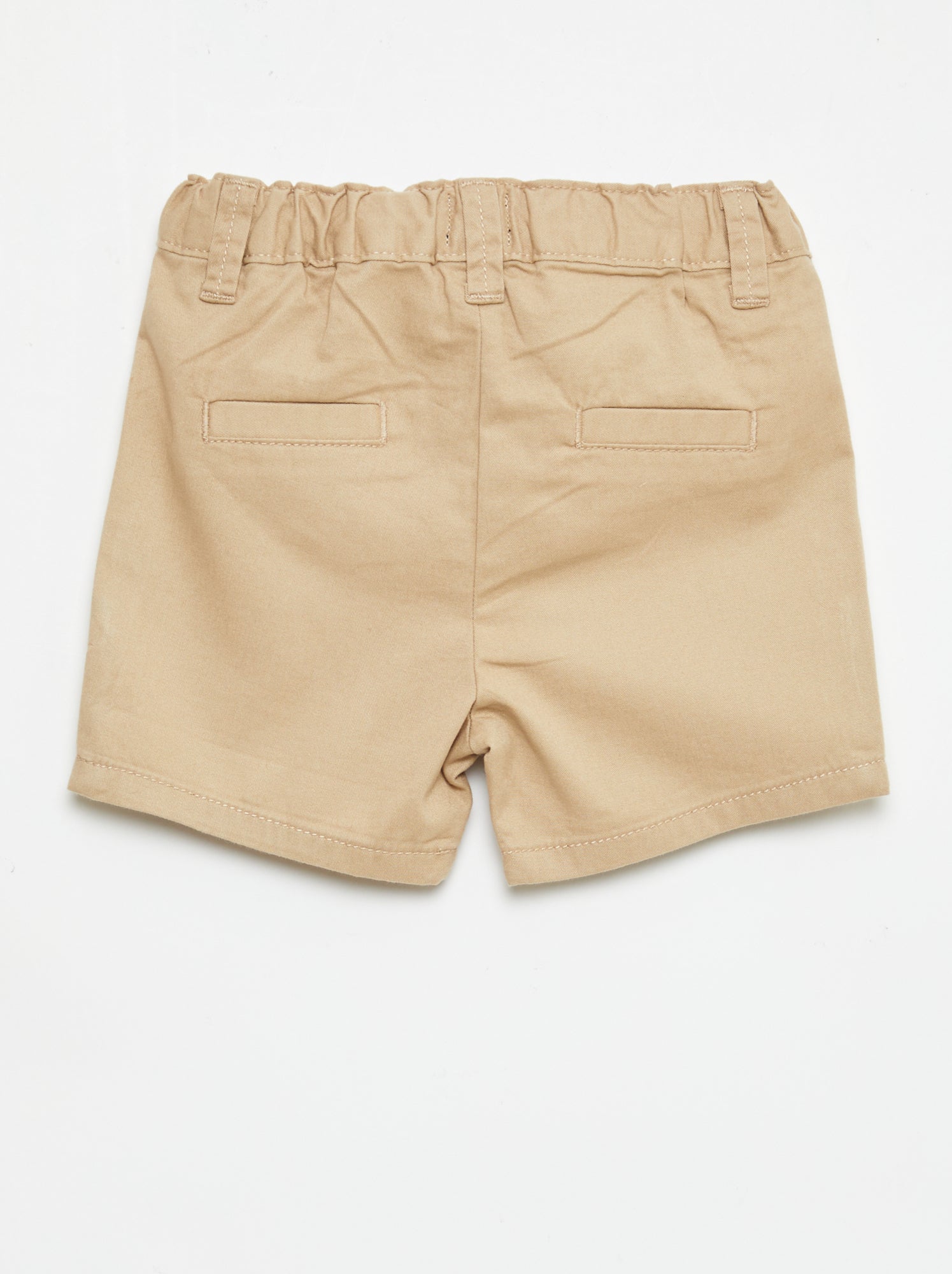 Short chino avec taille ajustable - Marron /Marron moyen