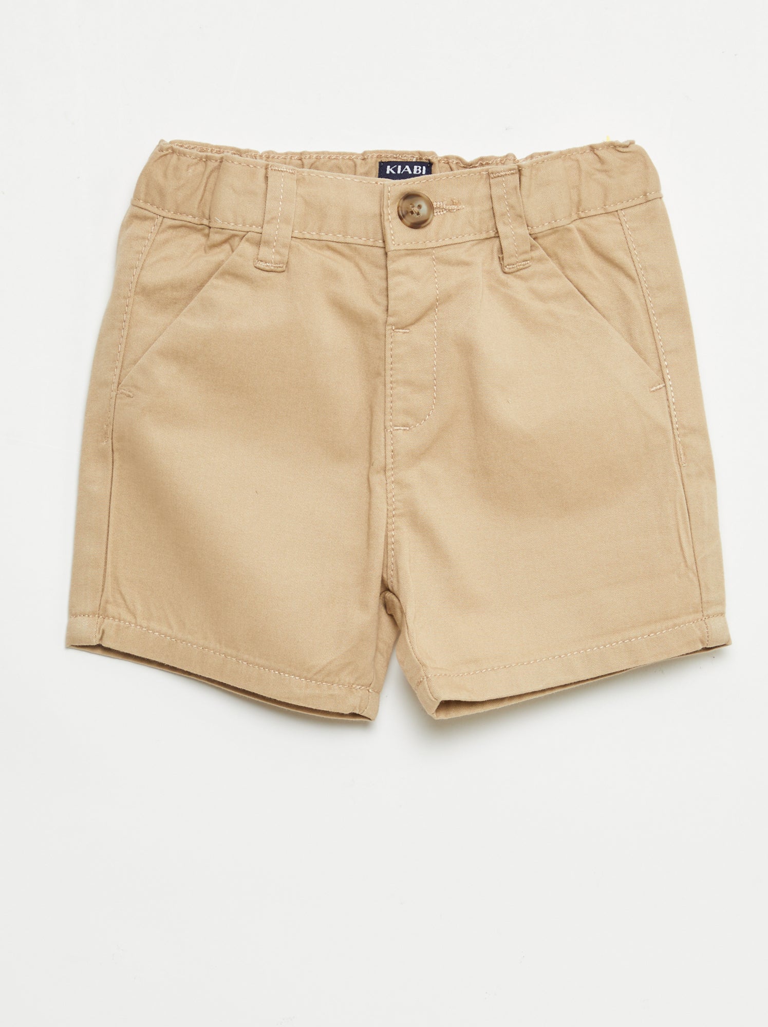 Short chino avec taille ajustable - Marron /Marron moyen