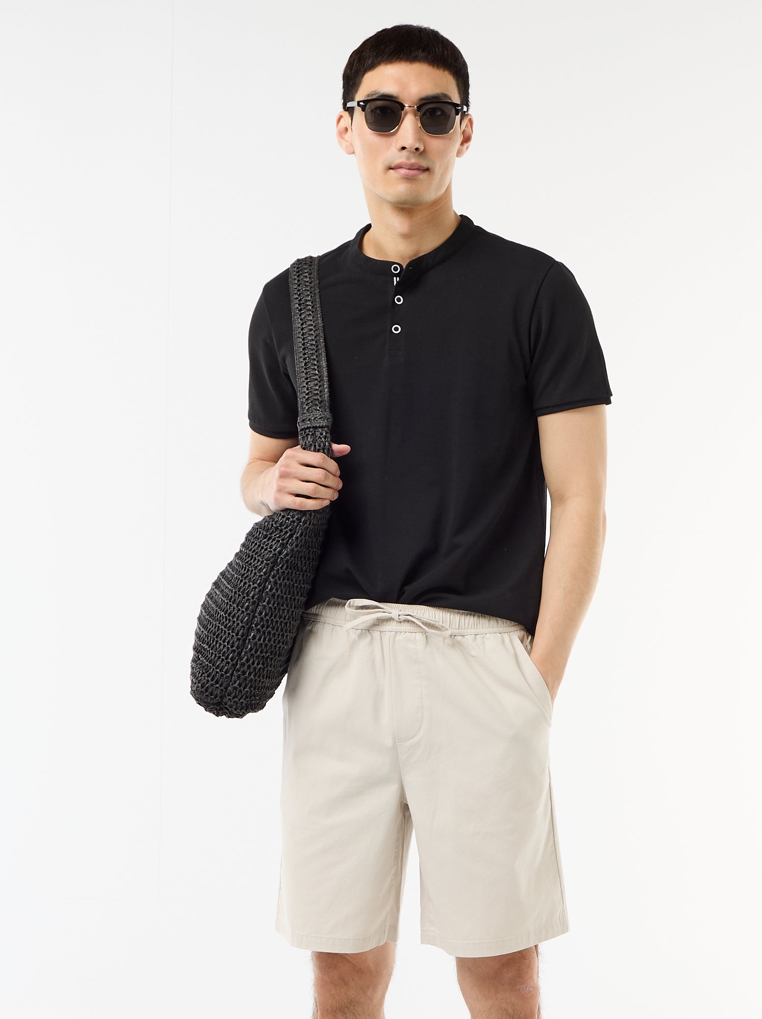 Short chino uni - Gris
