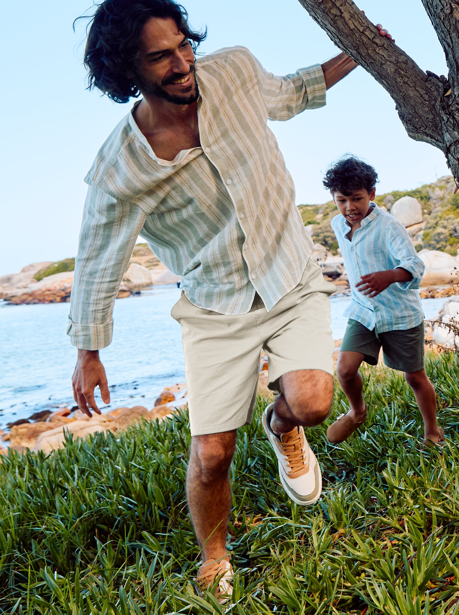 Short chino uni - Gris