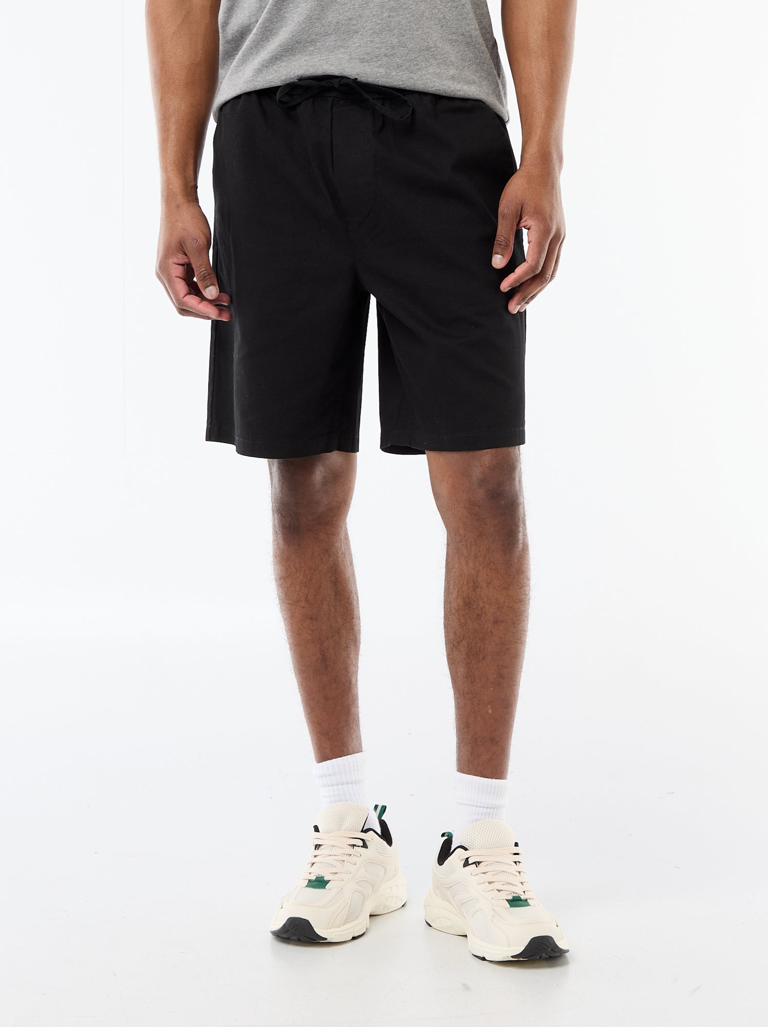 Short chino uni - Noir