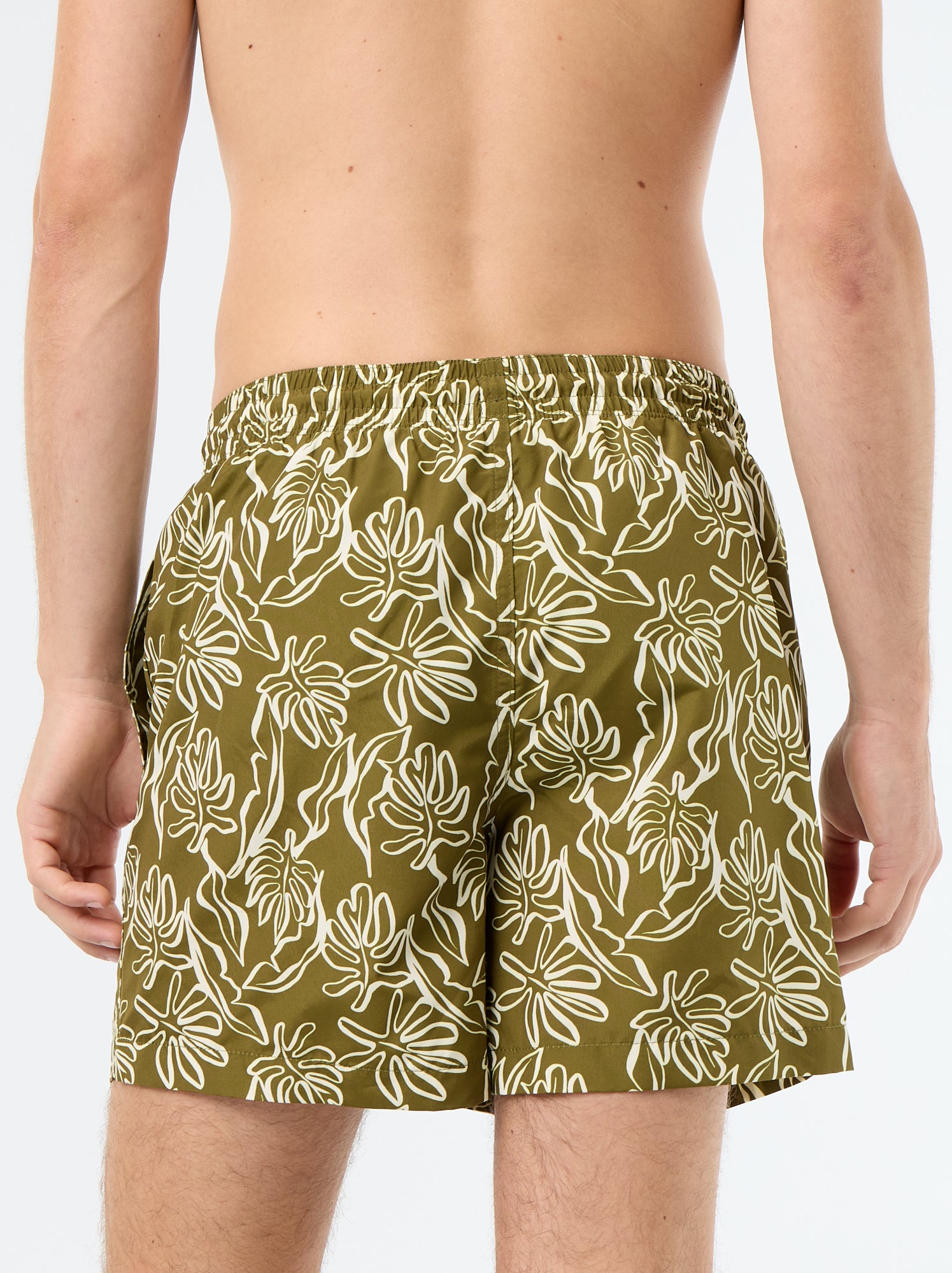 Short de bain à motif - Vert