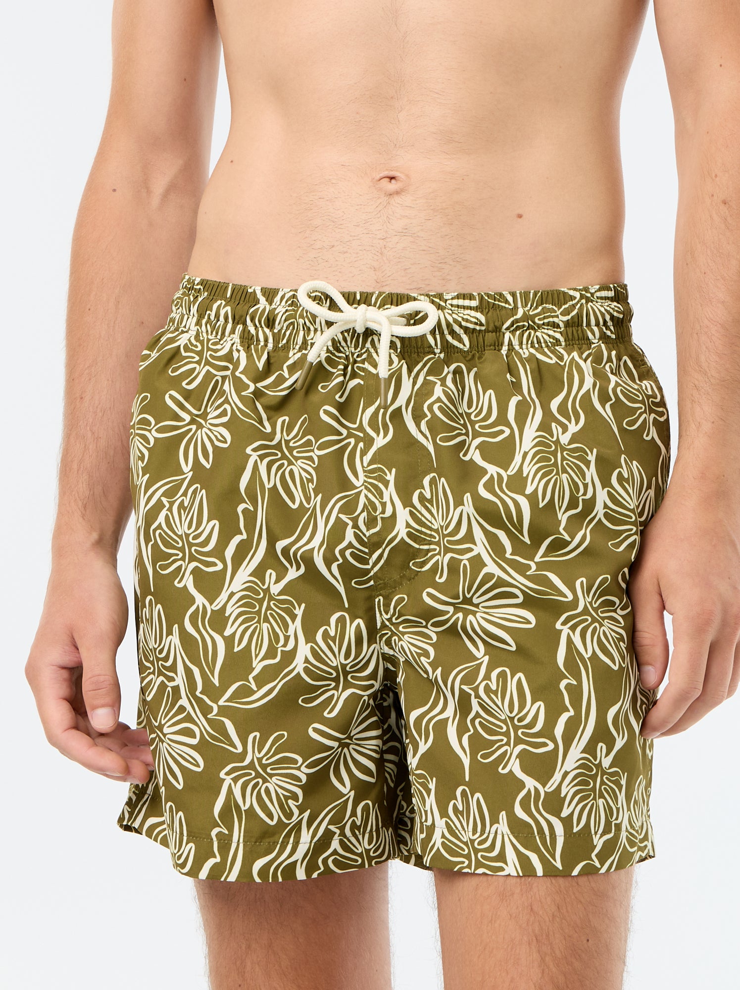 Short de bain à motif - Vert