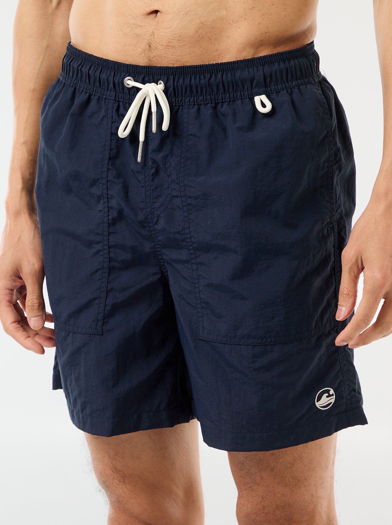 Short de bain avec grandes poches - Bleu