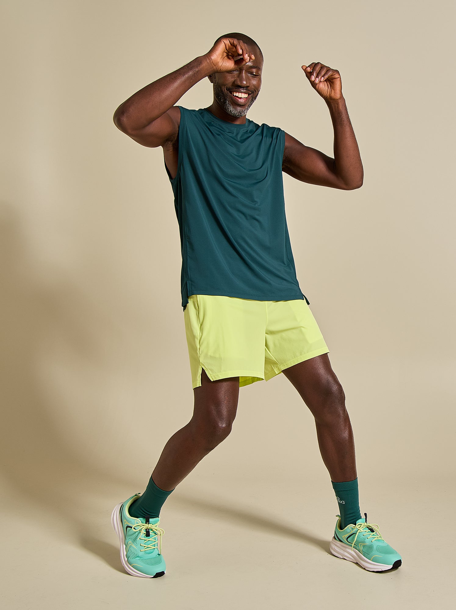 Short de running - (ekstract) - Jaune