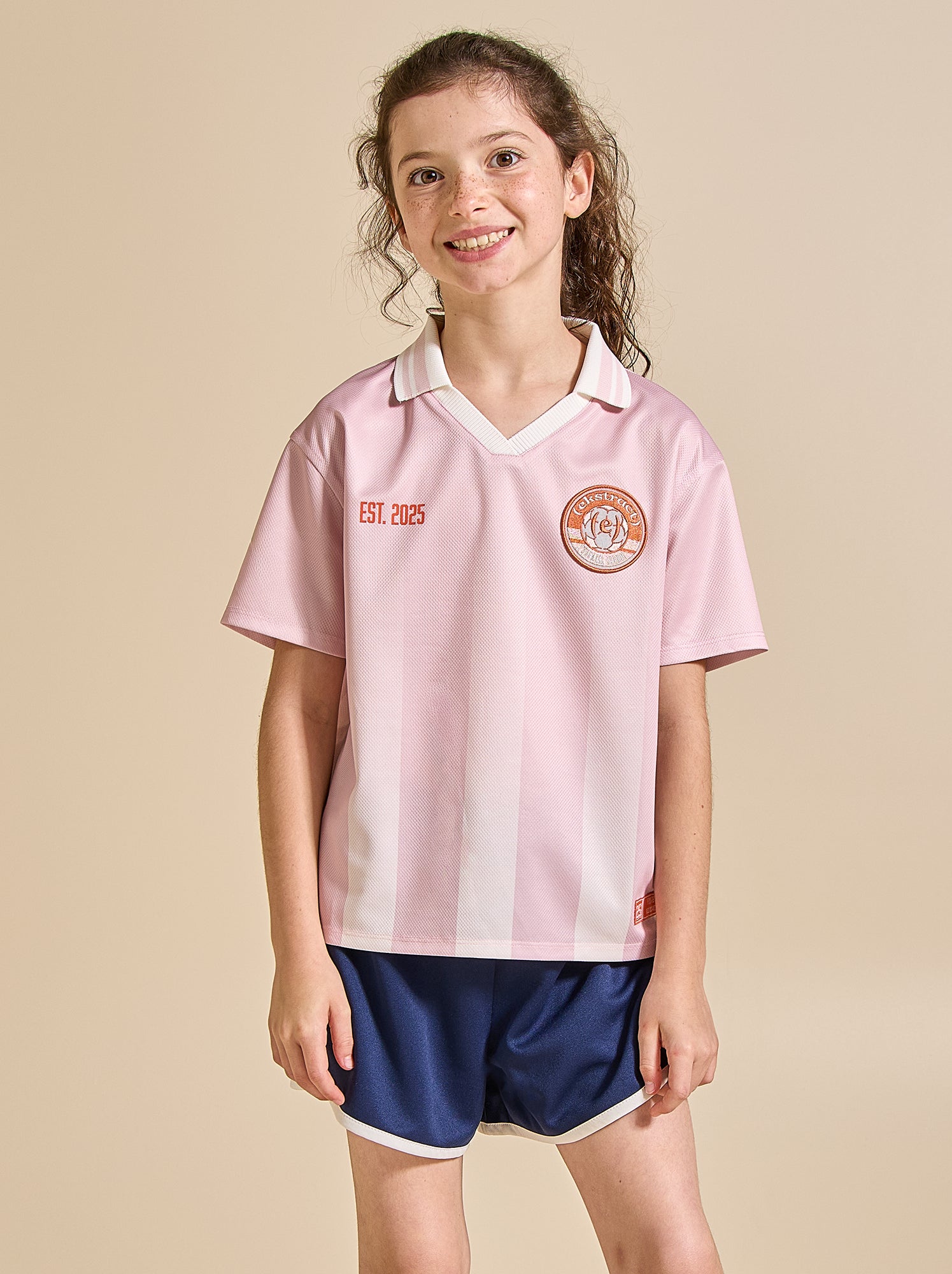 Short de sport avec bandes contrastées - (ekstract) - Bleu