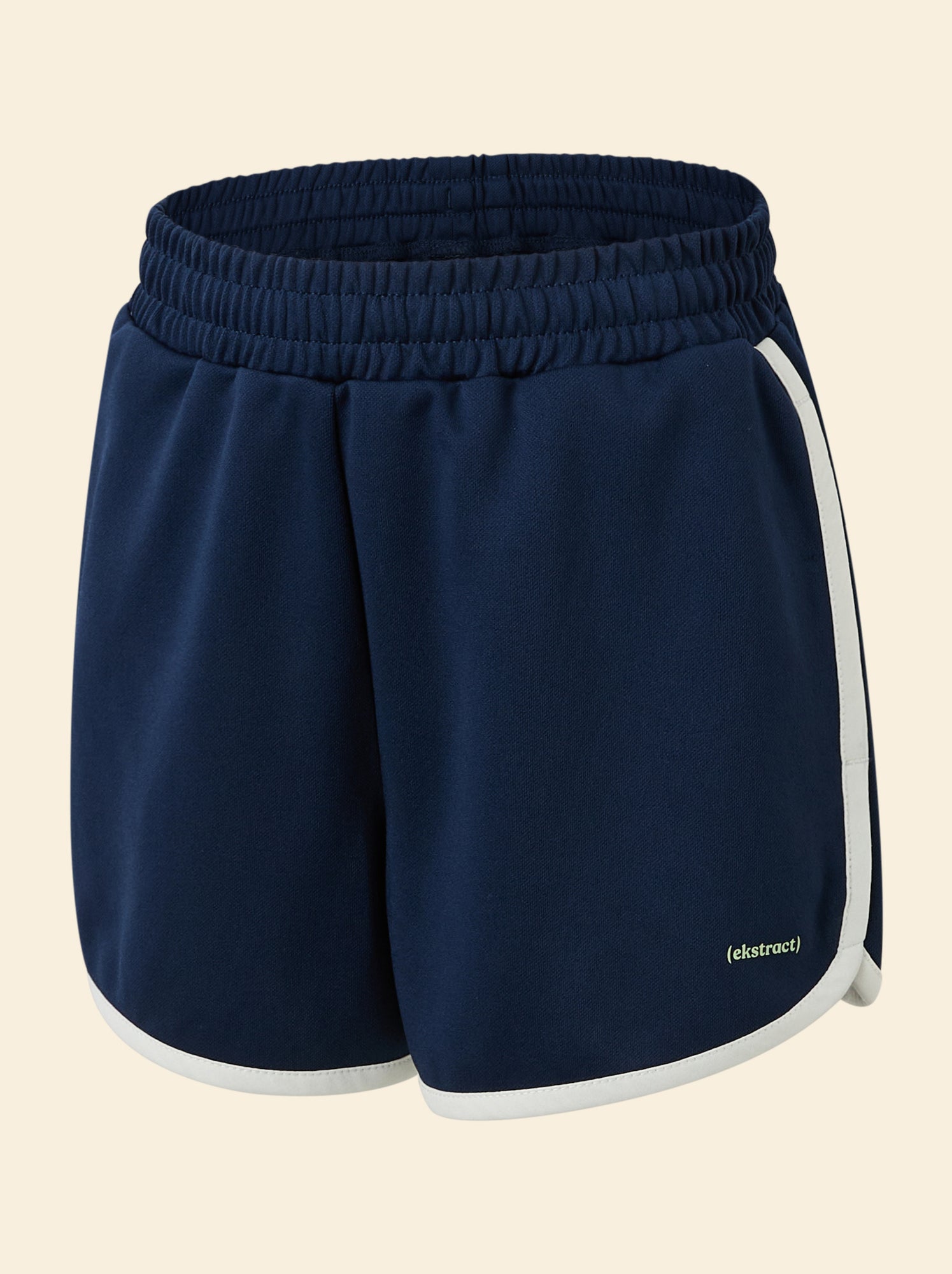 Short de sport avec bandes contrastées - (ekstract) - Bleu