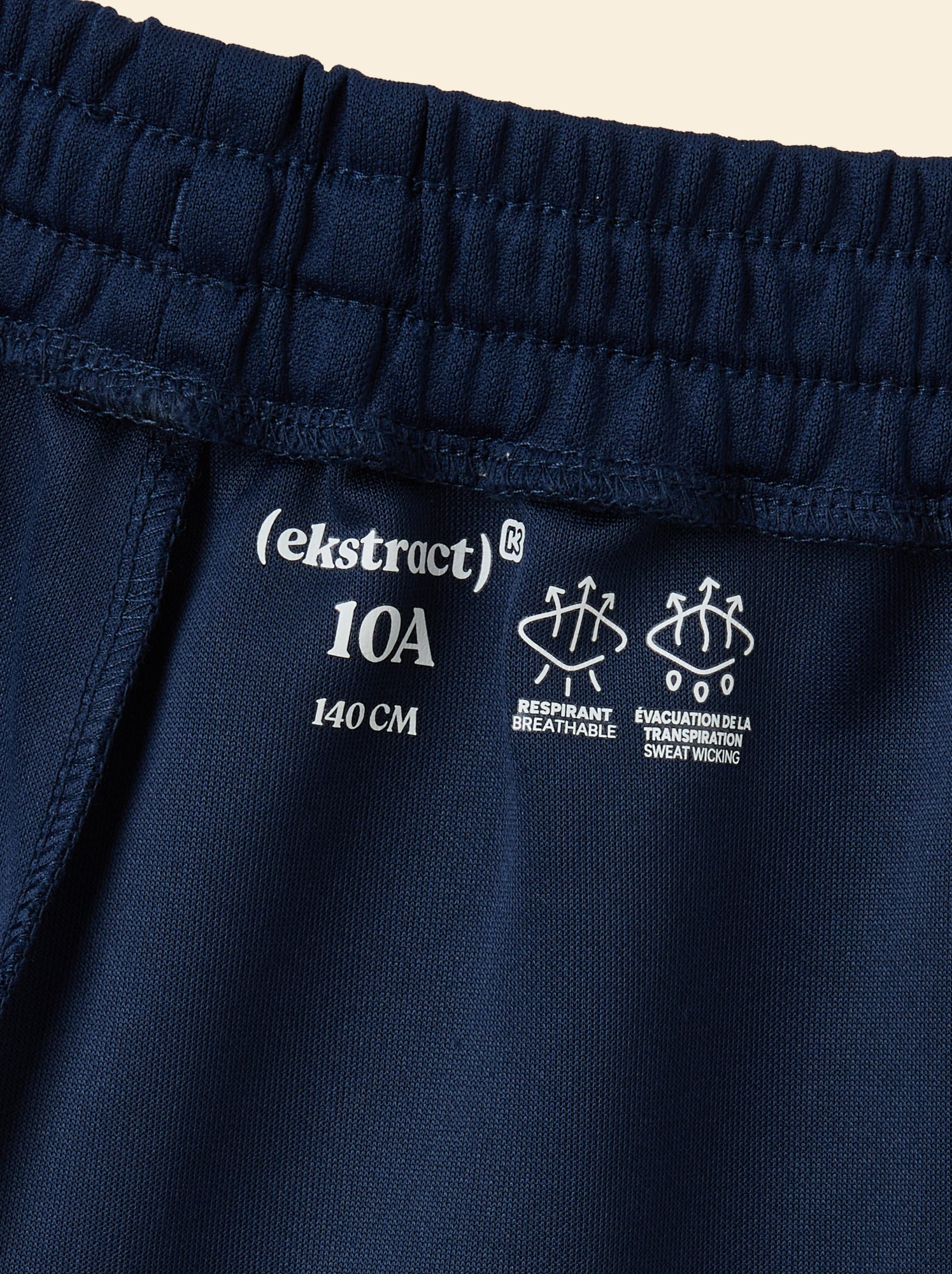 Short de sport avec bandes contrastées - (ekstract) - Bleu