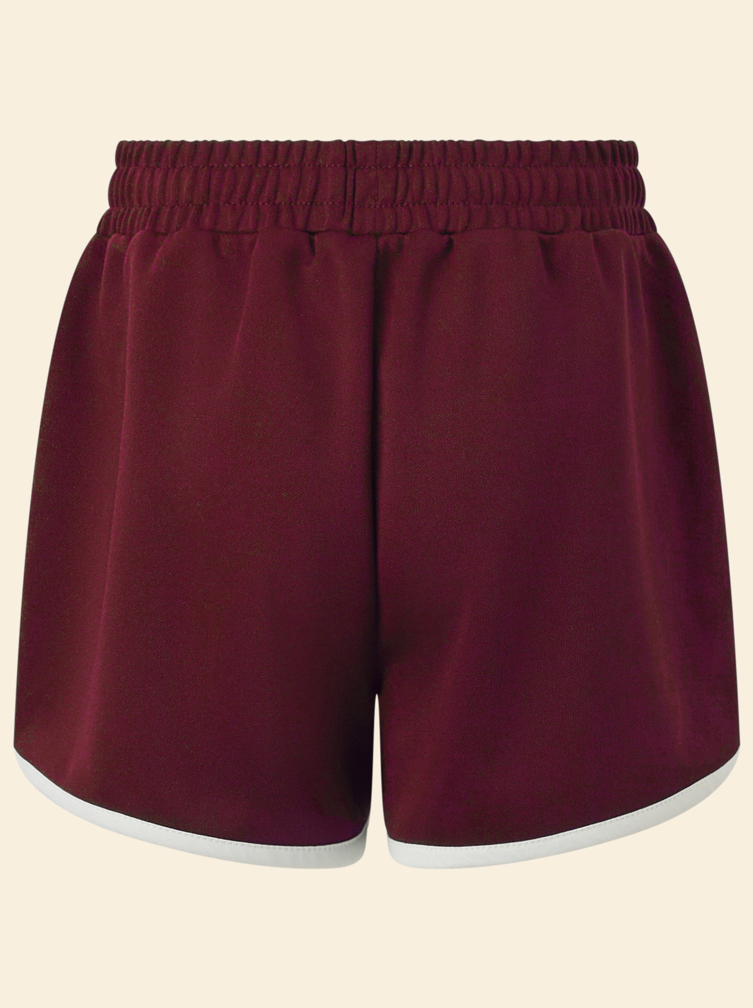 Short de sport avec bandes contrastées - (ekstract) - Rouge