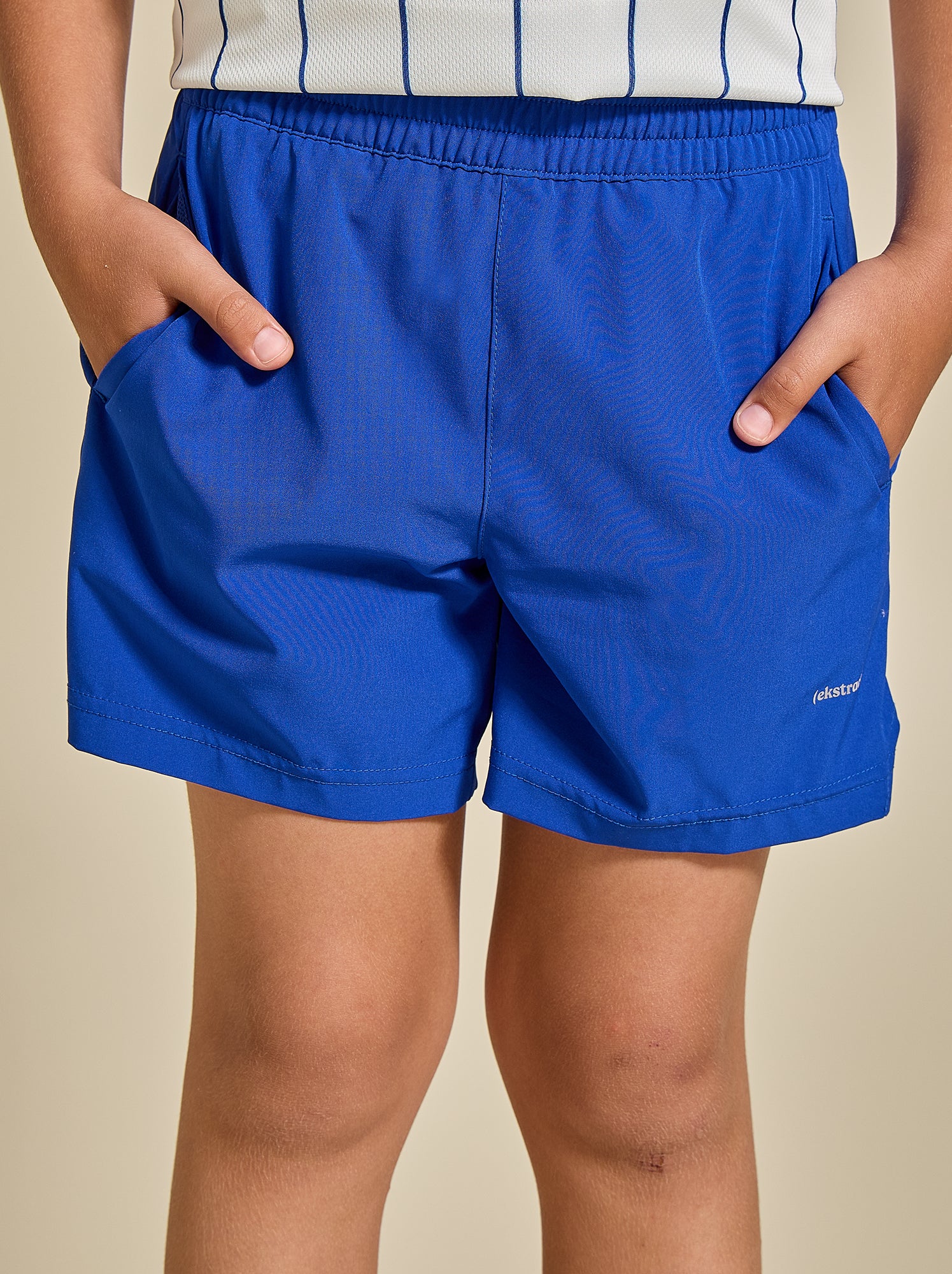 Short de sport avec poche zippée au dos - (ekstract) - Bleu