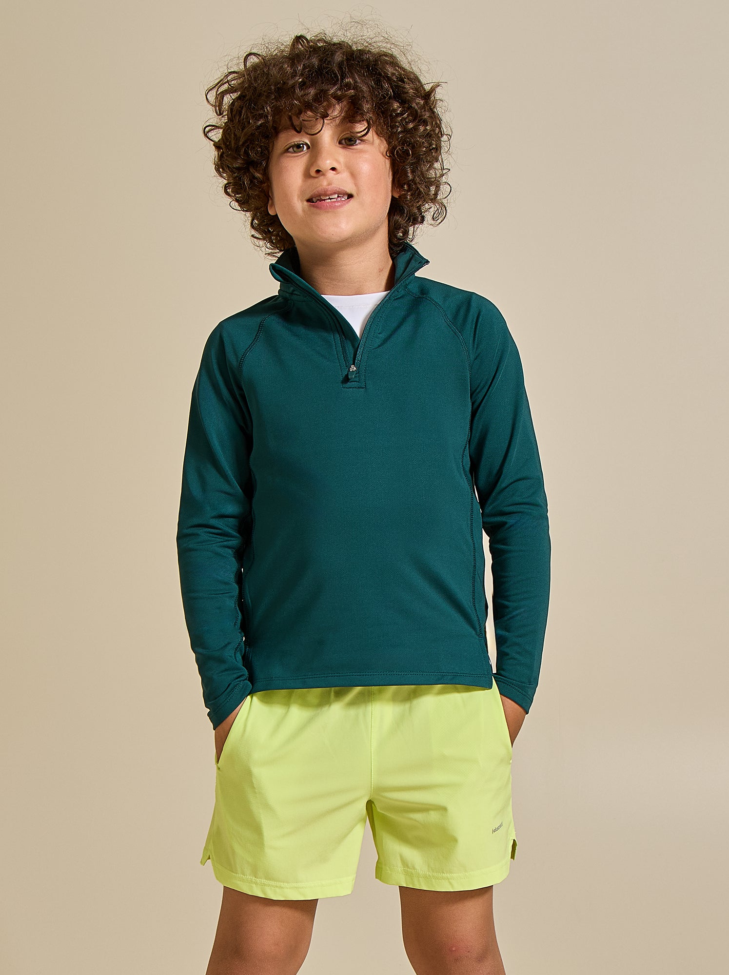 Short de sport avec poche zippée au dos - (ekstract) - Jaune