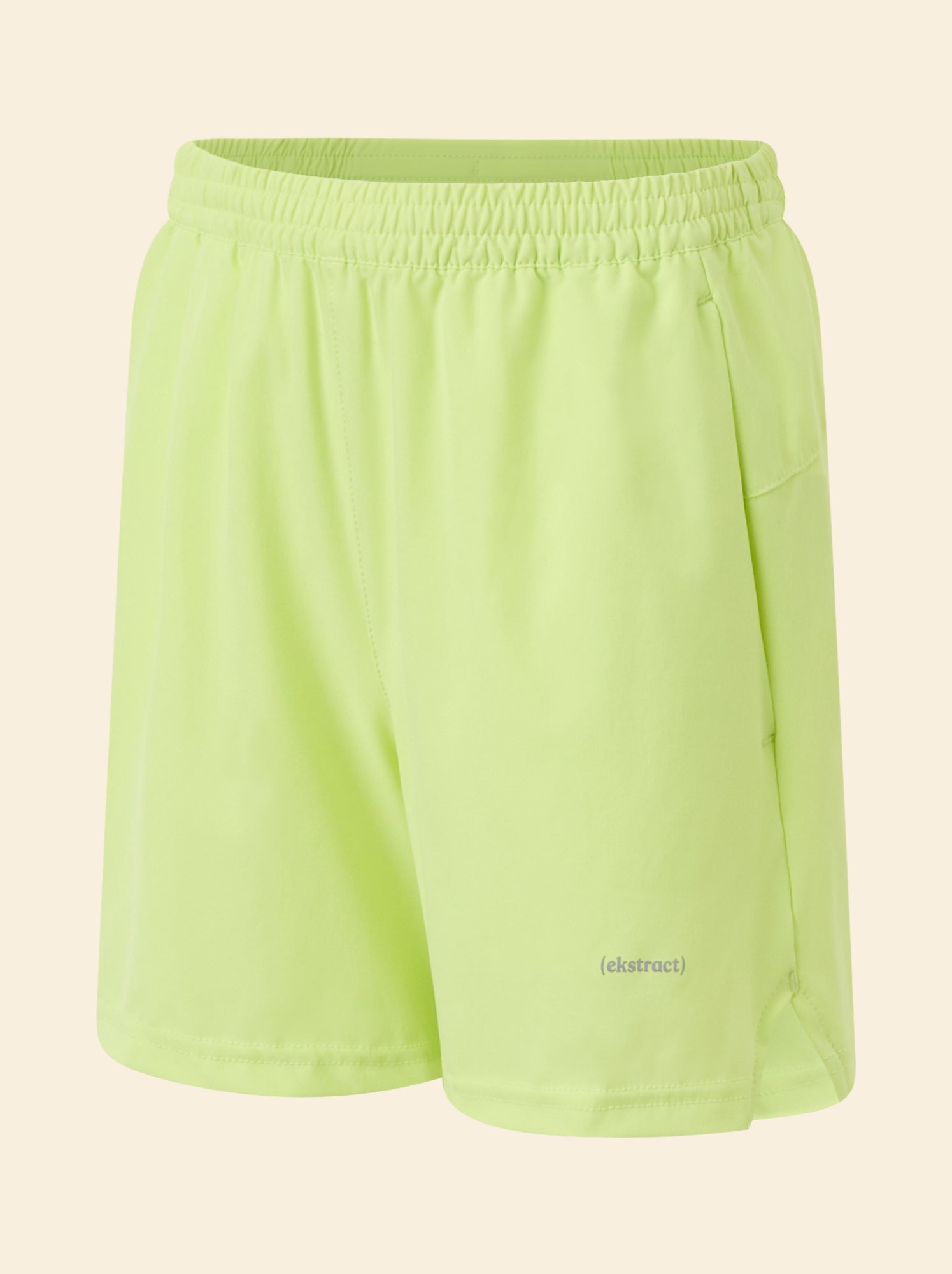 Short de sport avec poche zippée au dos - (ekstract) - Jaune