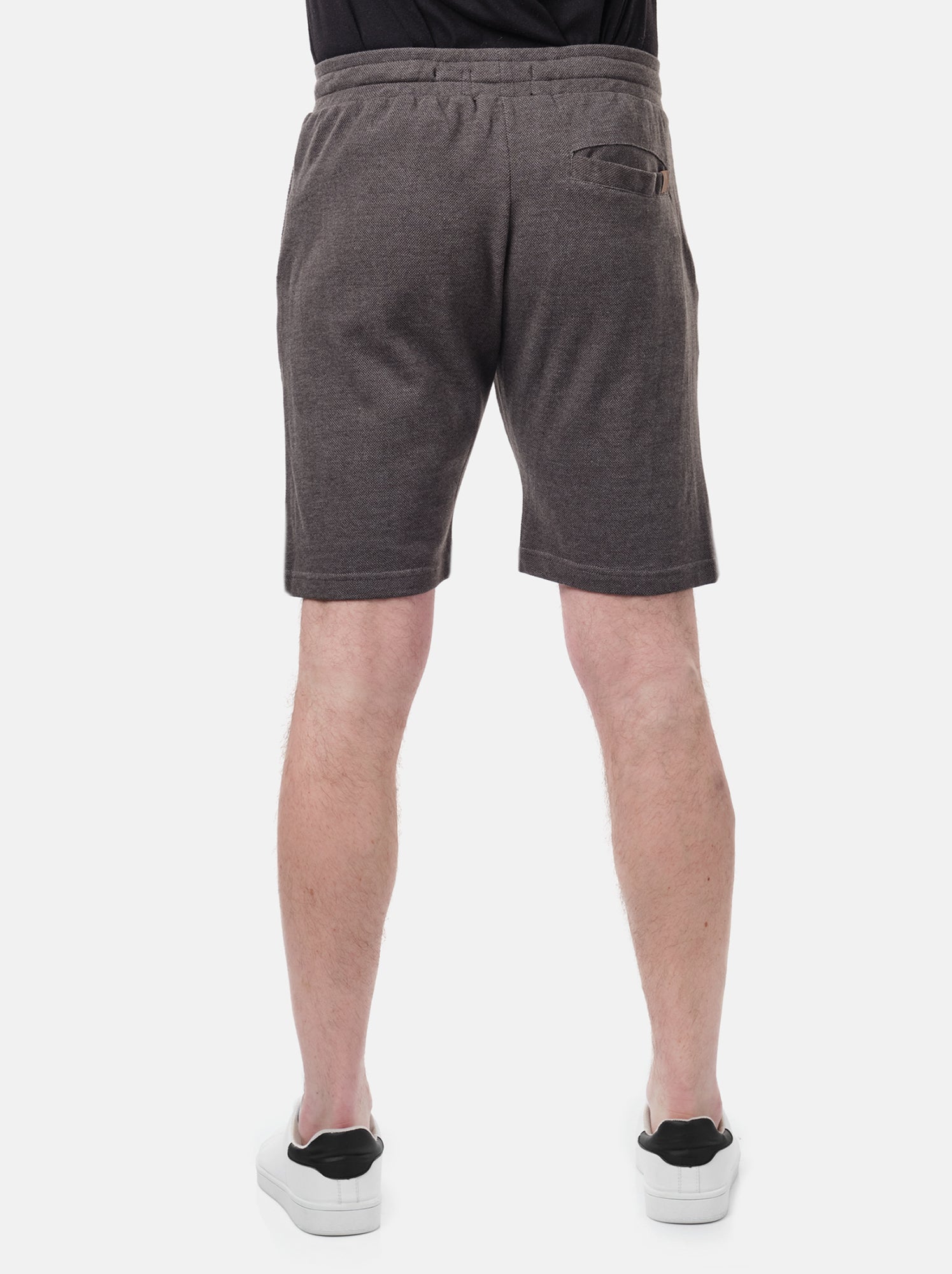 Short en maille piquée uni - Bleu ciel