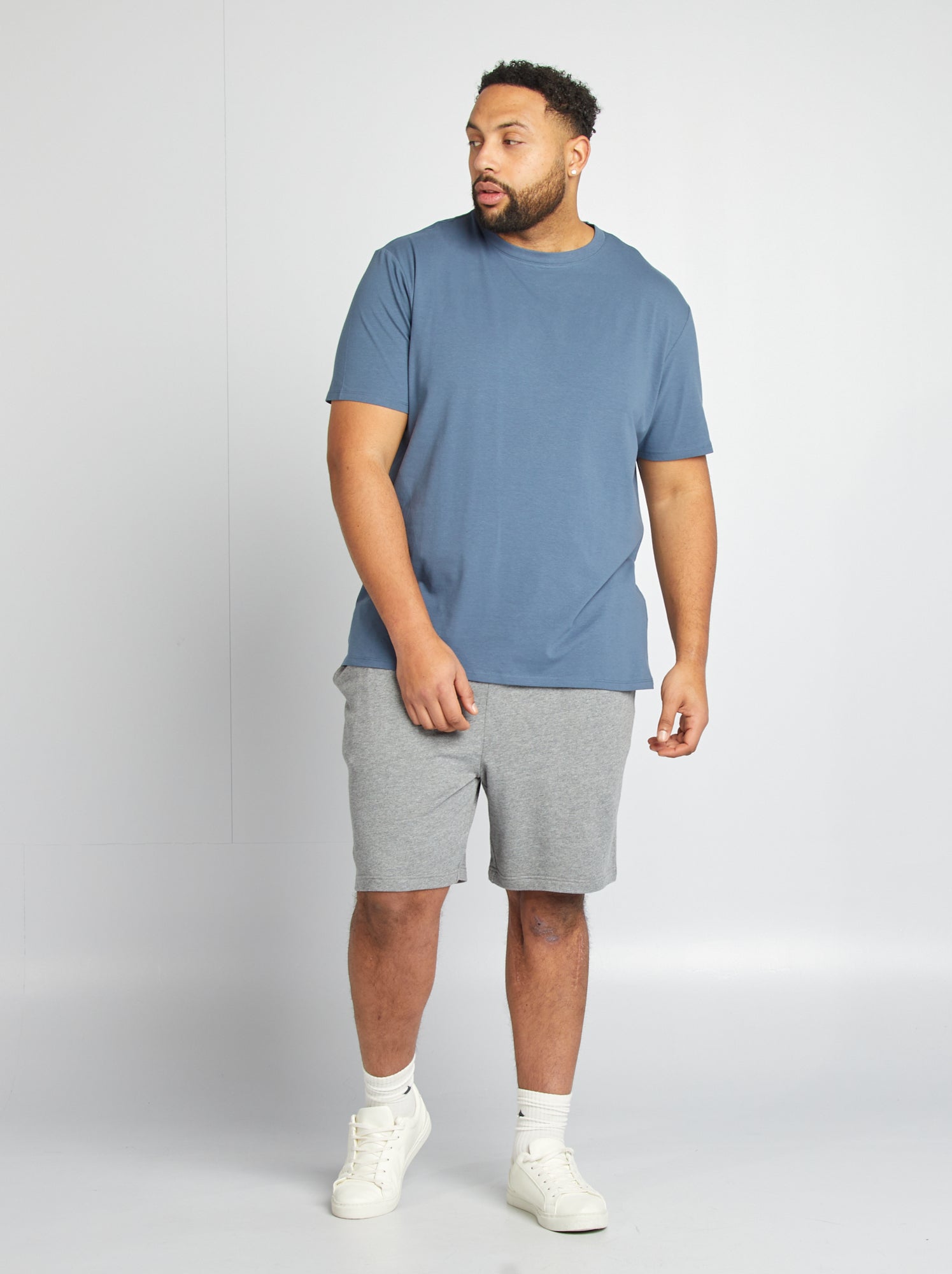 Short en molleton - Gris