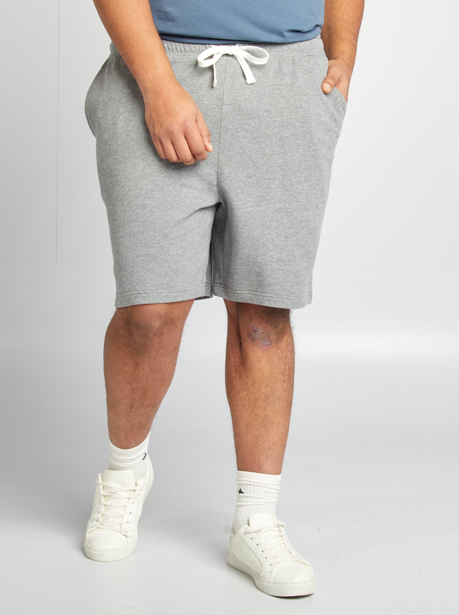 Short en molleton - Gris